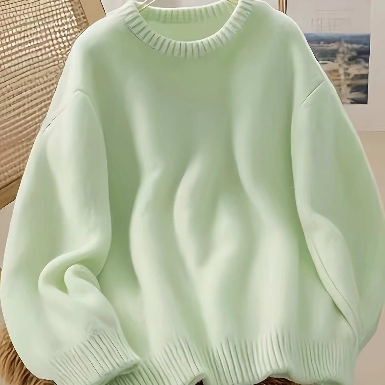 TEMU Loose And Sweater For Women, A Relaxed Autumn And Winter Style, New Arrival