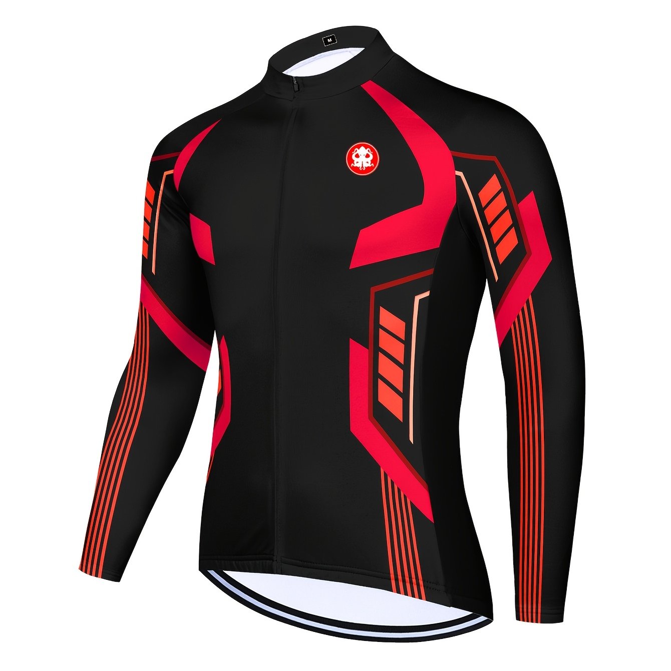 Octopus Fleece-lined Long Sleeve Cycling Jersey Men Winter Thermal Bike Jersey