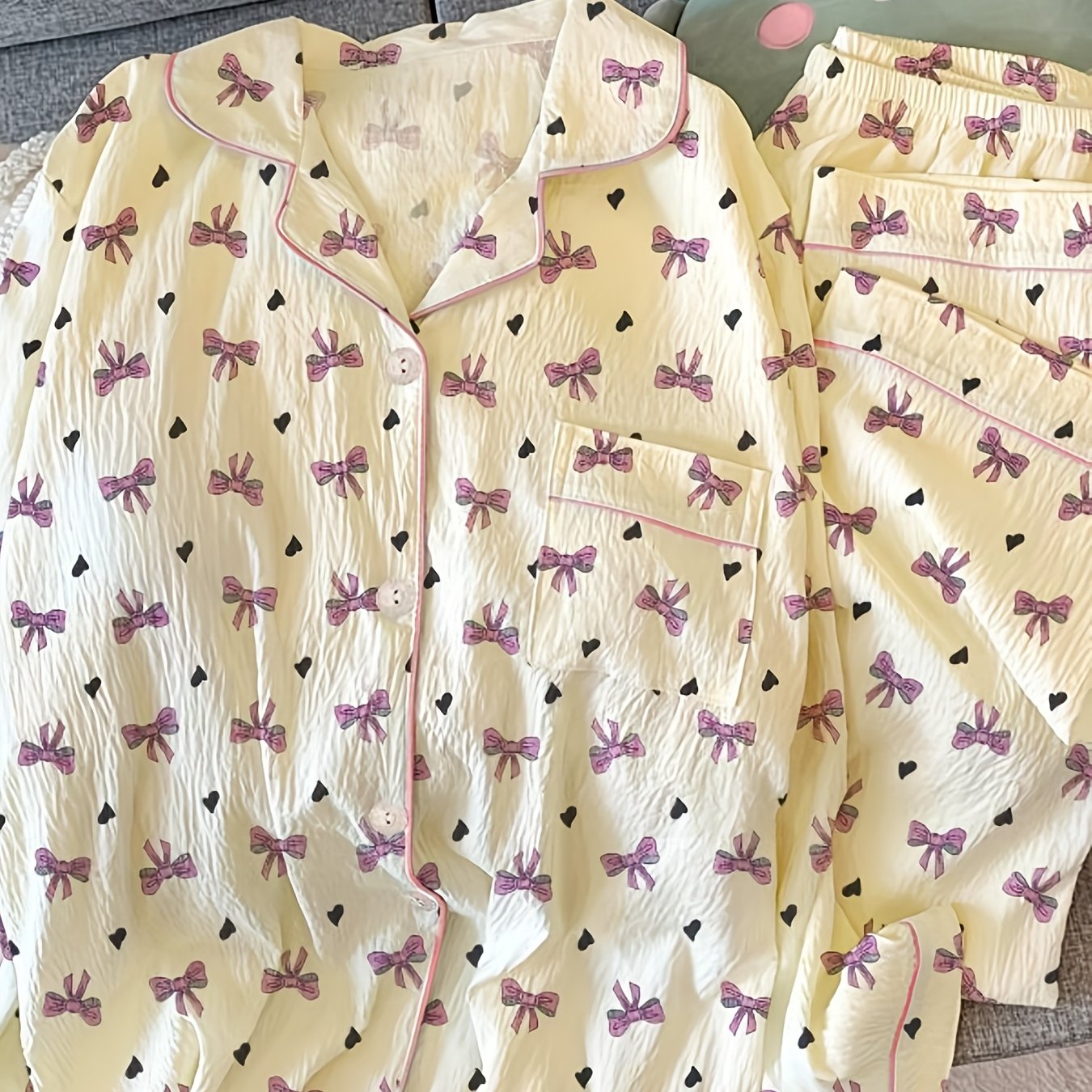 Image of High Quality Spring/autumn Pajamas Casual Cardigan Home Clothes