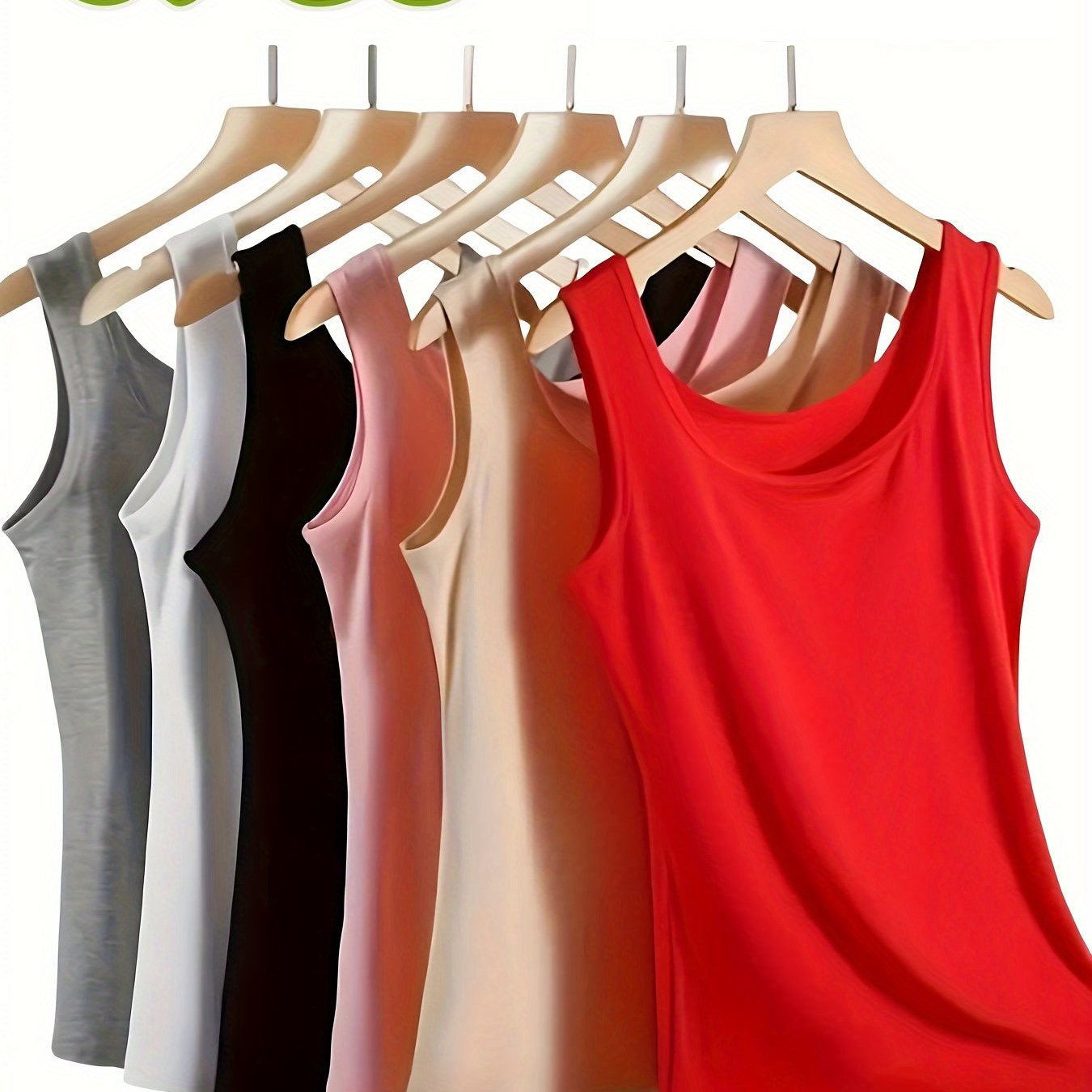 6-pack Women's Sleeveless Camisole Tops - Breathable Summer Layering Essentials & Comfortable Loungewear