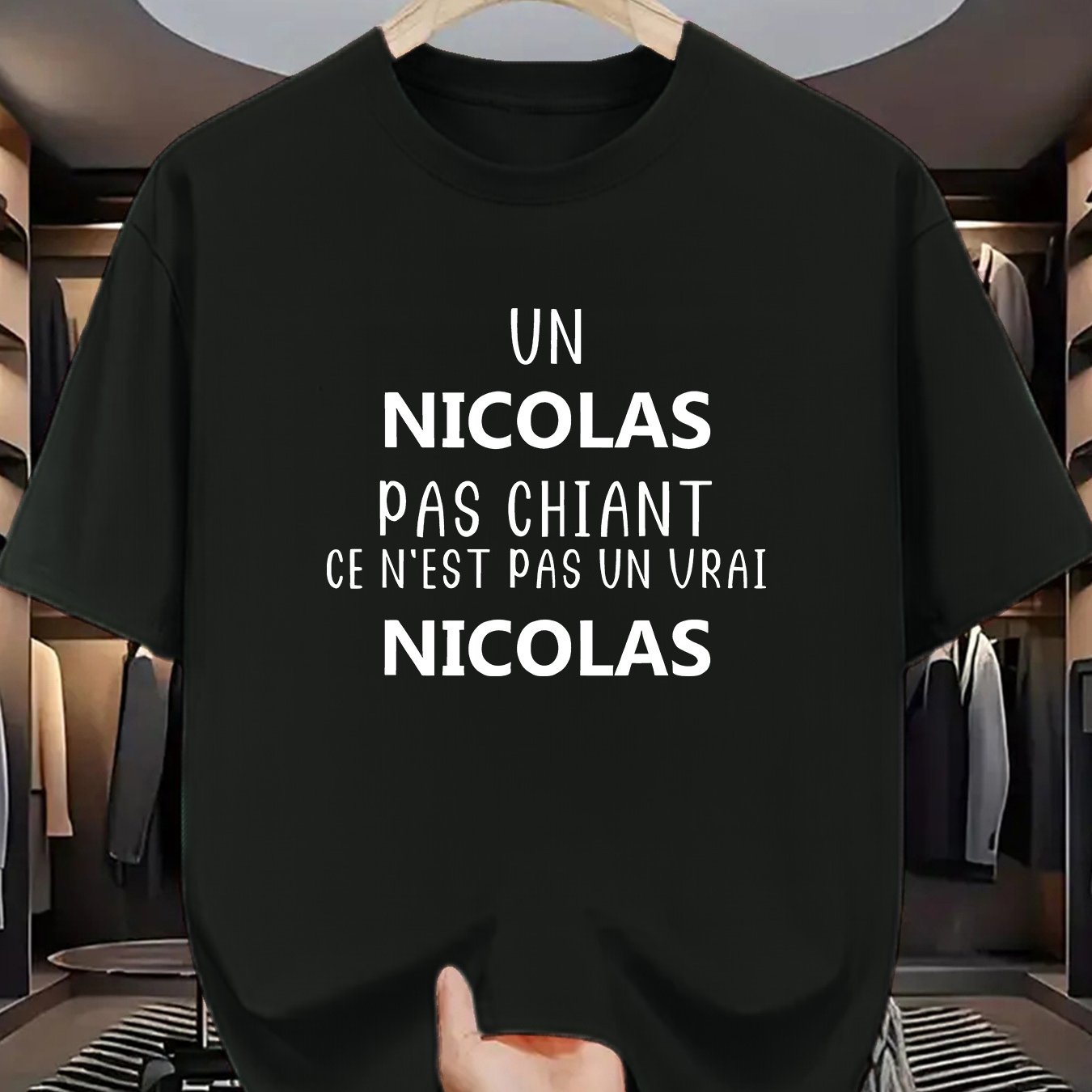TEMU T-shirt décontracté tendance et élégant pour homme, idéal pour un