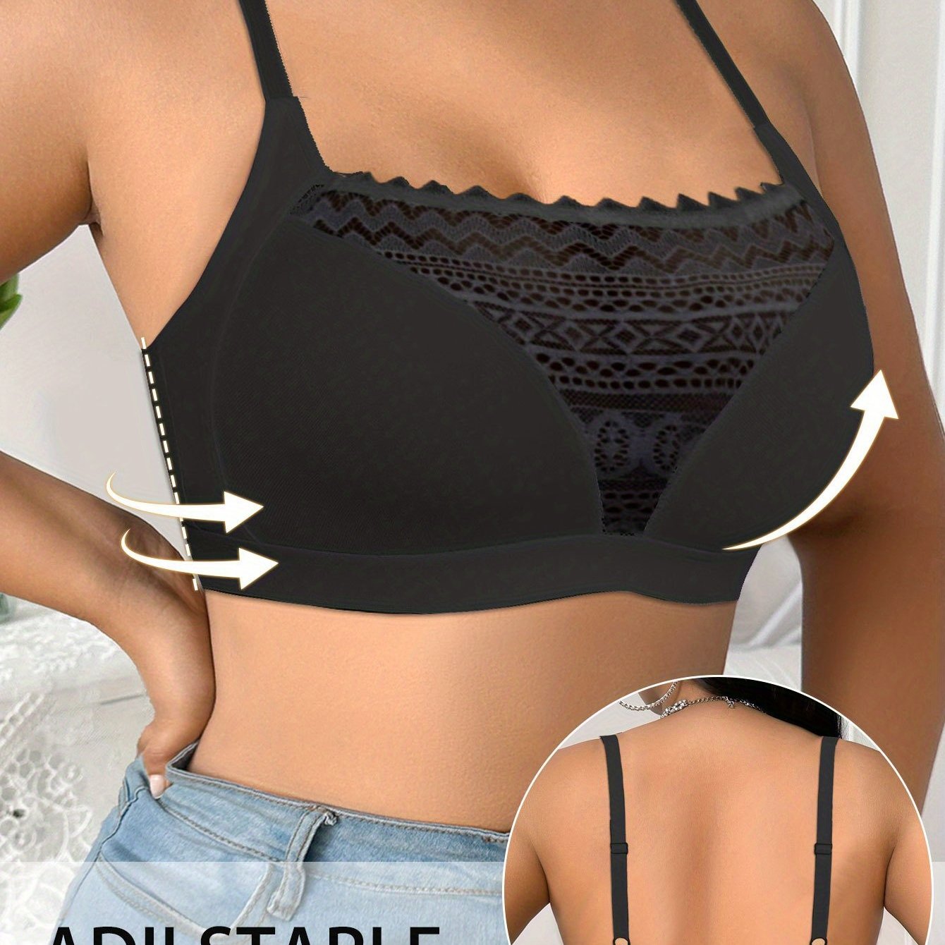 Image of Plus Size Wireless Bralette Tank Top