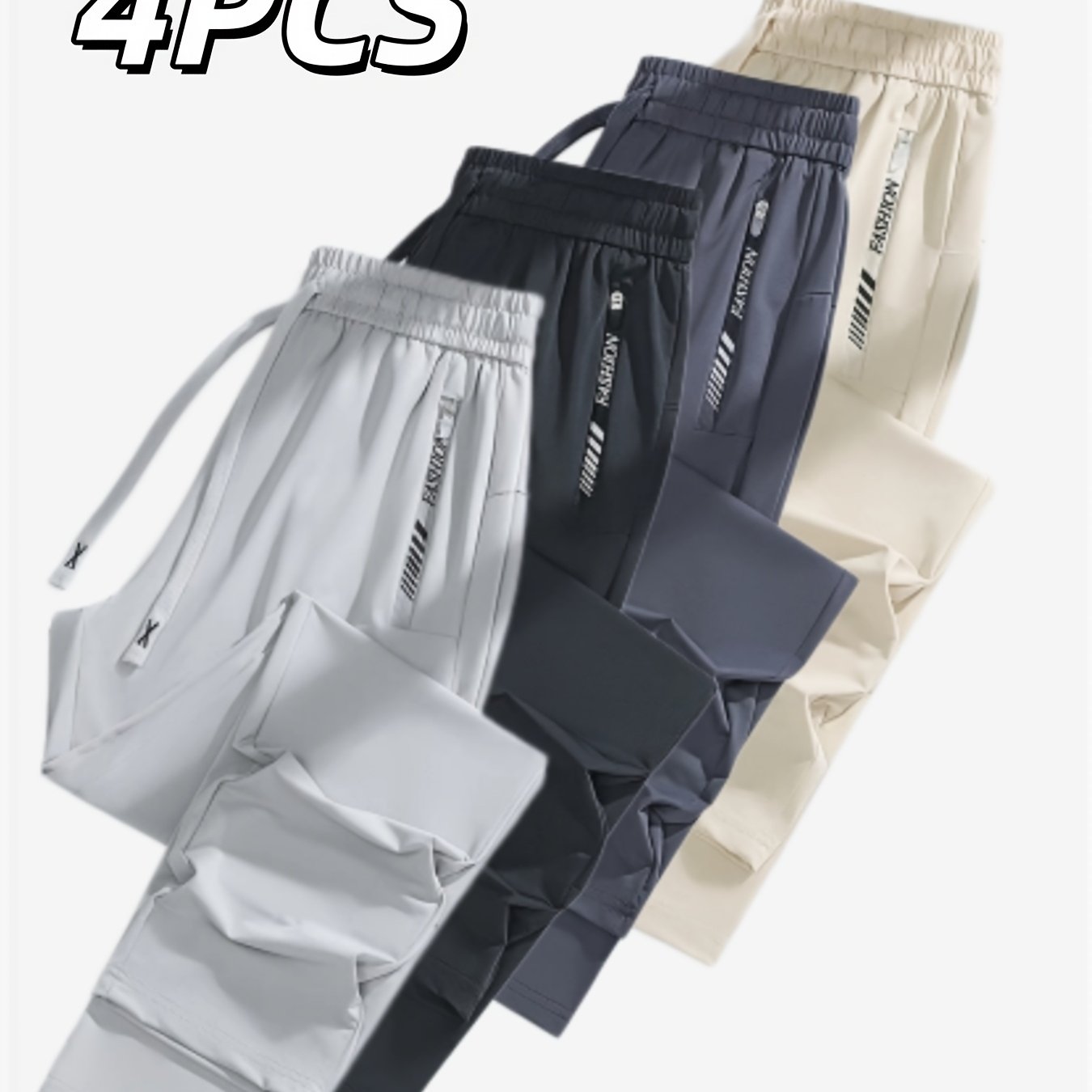 TEMU 4pcs Set Of New Summer Thin Long Pants