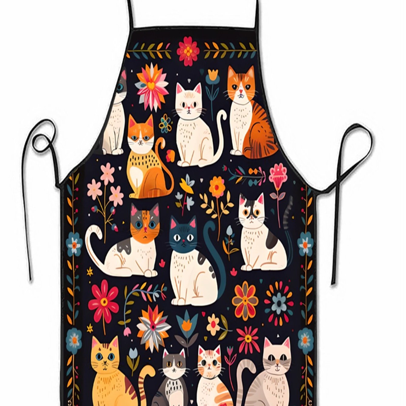 TEMU 1 grembiule per Halloween e Natale con motivo di e fiori, elegante per , unisex per cucinare, cuocere , pulire la casa, fare barbecue e feste