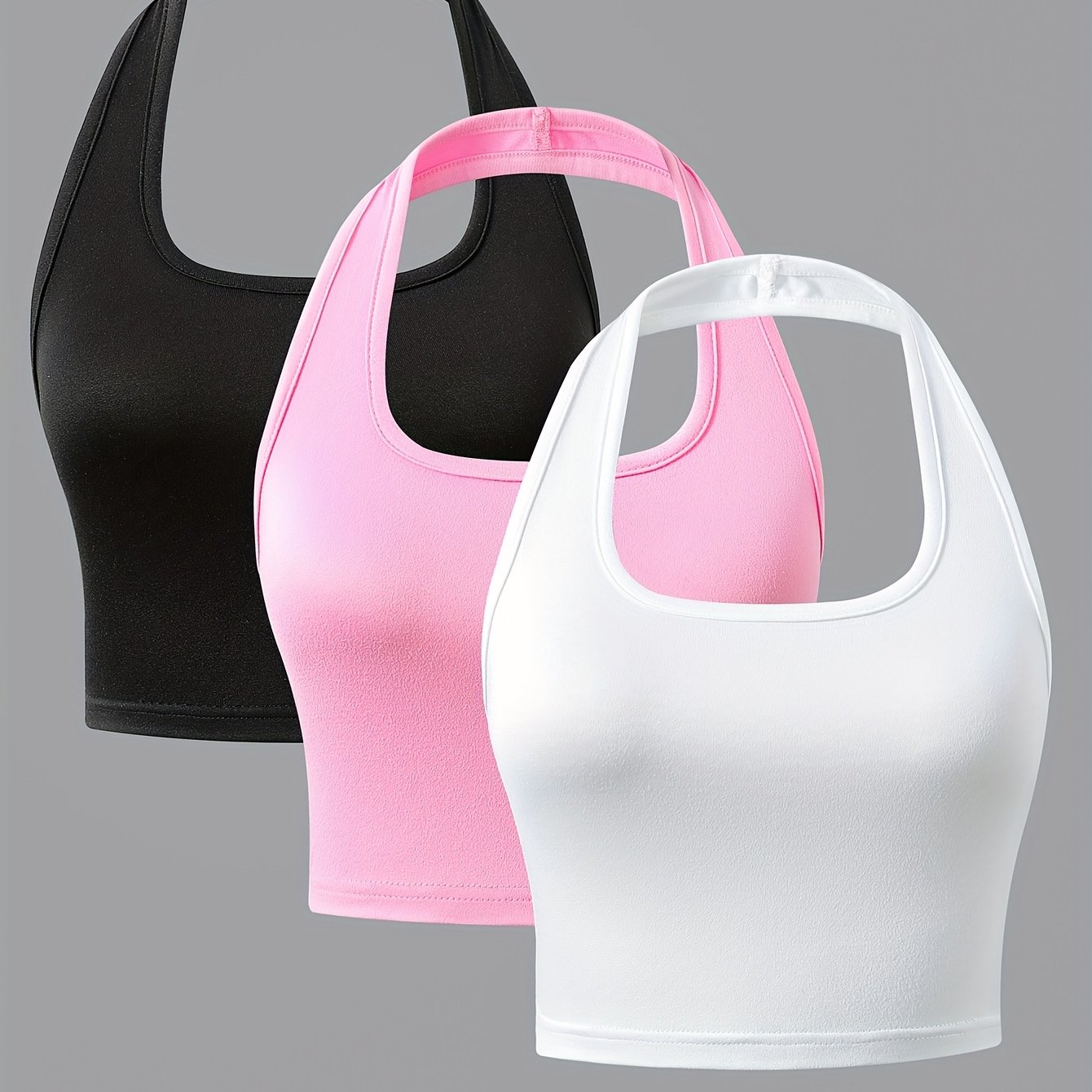 Girls' Fashion Three-pc Camisole Tank Tops, Casual And Comfortable