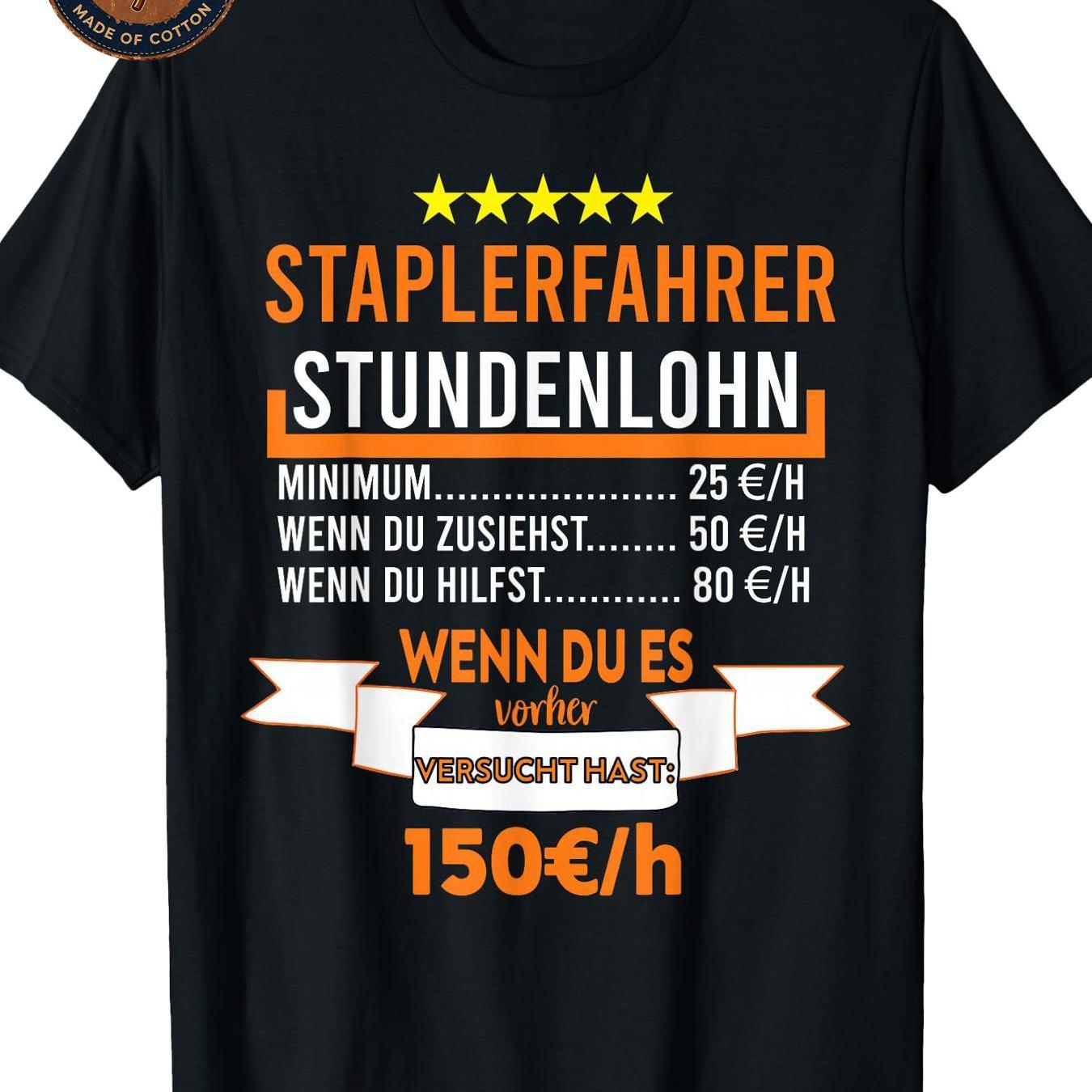 Image of Men's T-shirt Forklift Driver Gift For Work Colleagues Graphic Print T Shirt Unisex Casual Breathable Soft Streetwear Summer Everyday Wear Outdoor Printed Sided Wearing Single Concert Family