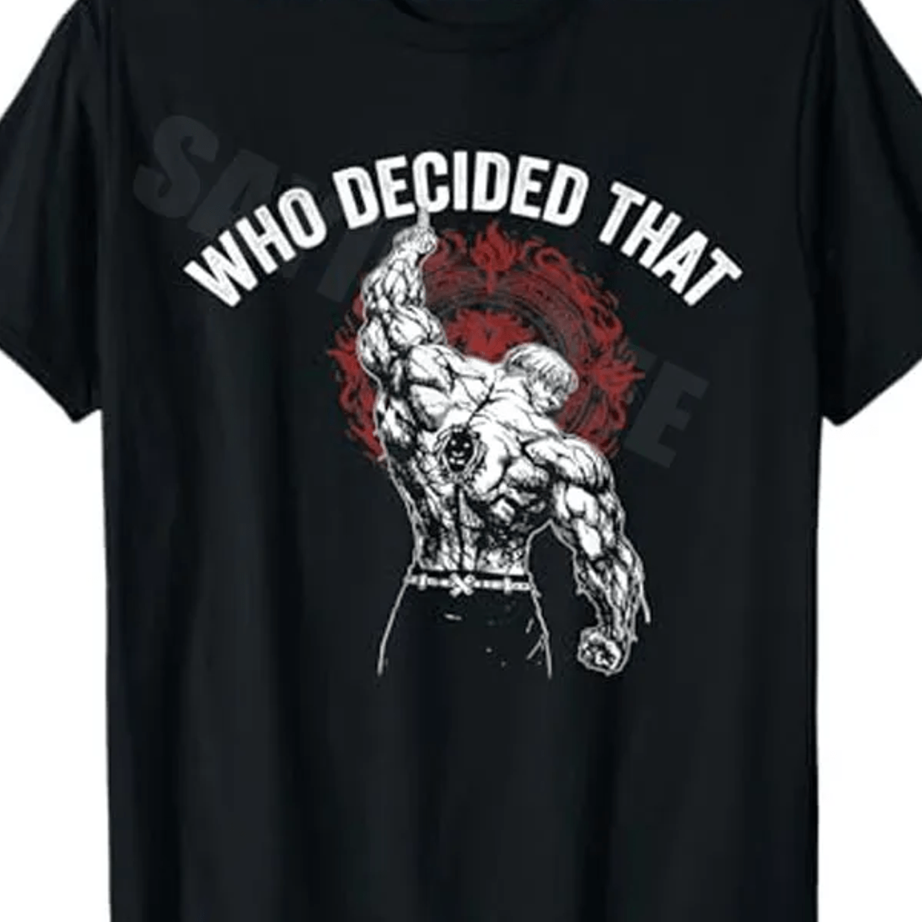 Plus Size Who That Gym Workout Bodybuilding T-shirt Y2k Men's Fashion Fitness Sarcastic Saying Tee Exercise Clothing Big And Tall, Plus Size
