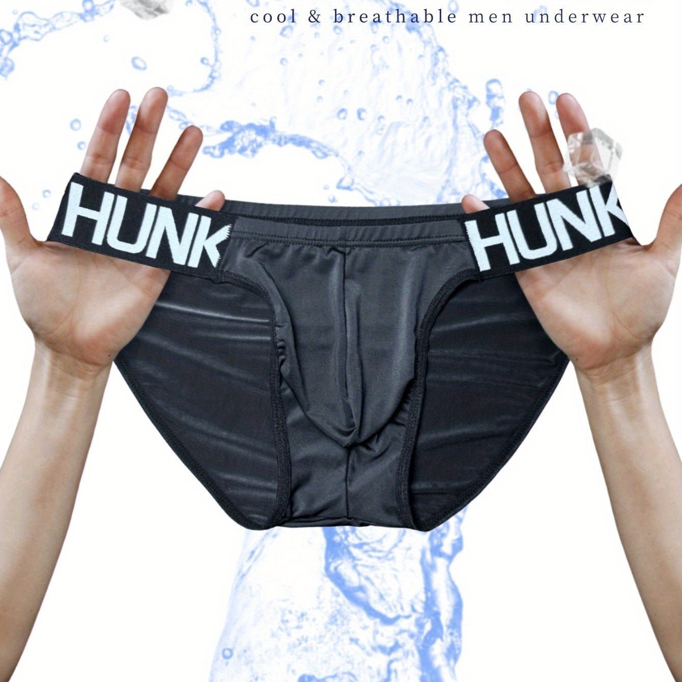 Image of 1pc Men's Hunk Belt Printed Comfortable Breathable Fashion Underwear Fitness Sports Outdoor Cycling Men' Pants