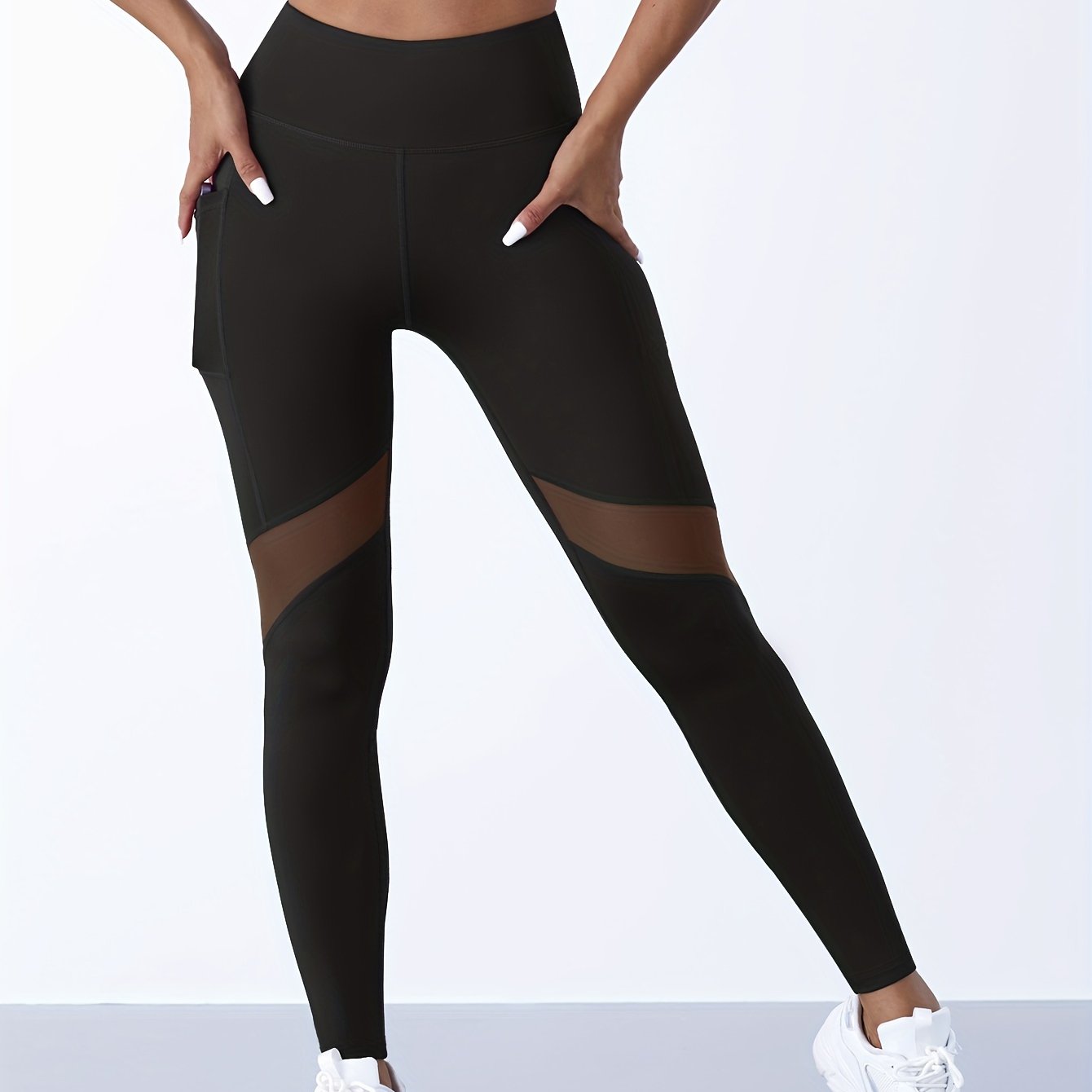 Image of Women's Yoga Pants, Athletic Trousers, Lifting Tummy Control Tight Long Pants, Sweat-wicking Breathable Comfortable Shaping Trousers