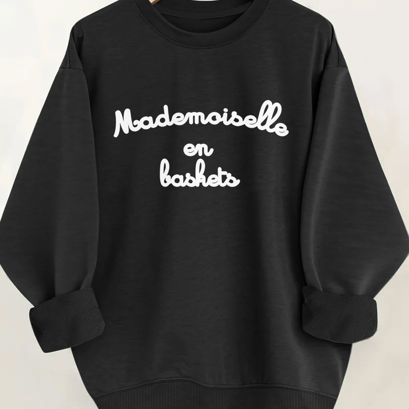 TEMU Sweat-shirt à Imprimé , Sweat-shirt Décontracté à Col Rond pour l'Hiver et , Vêtements pour Femme