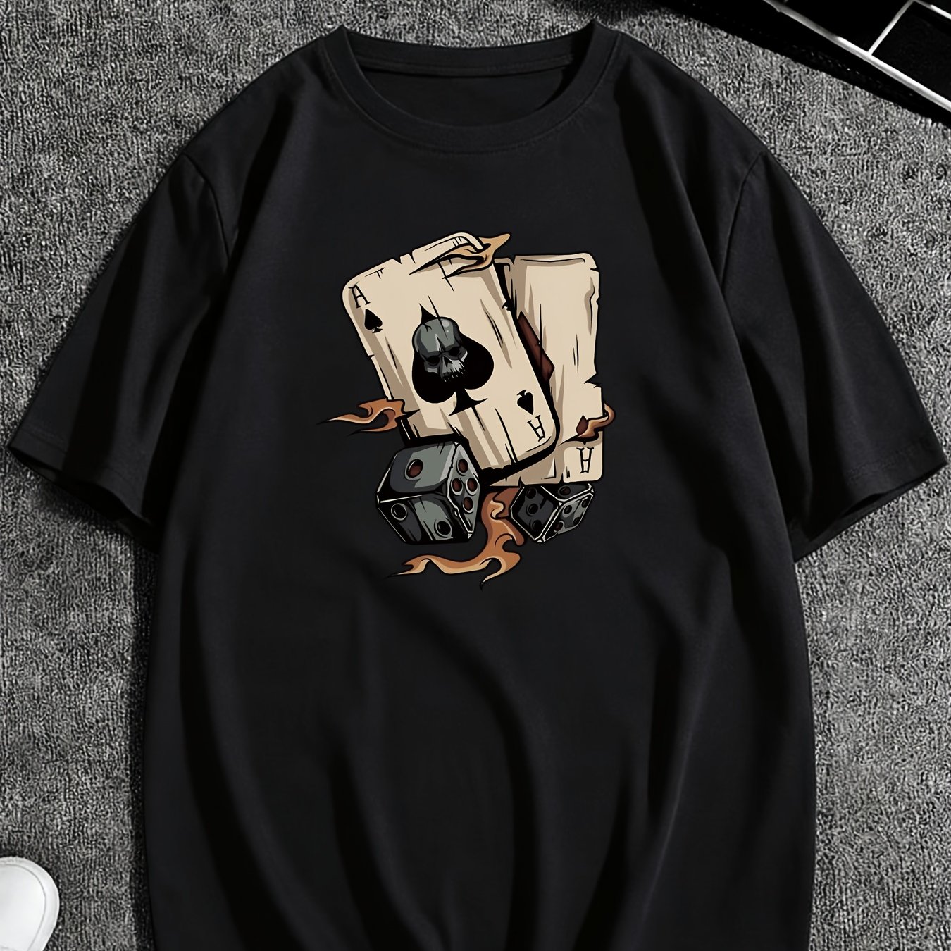 TEMU Men's Fashion Printed T-shirt