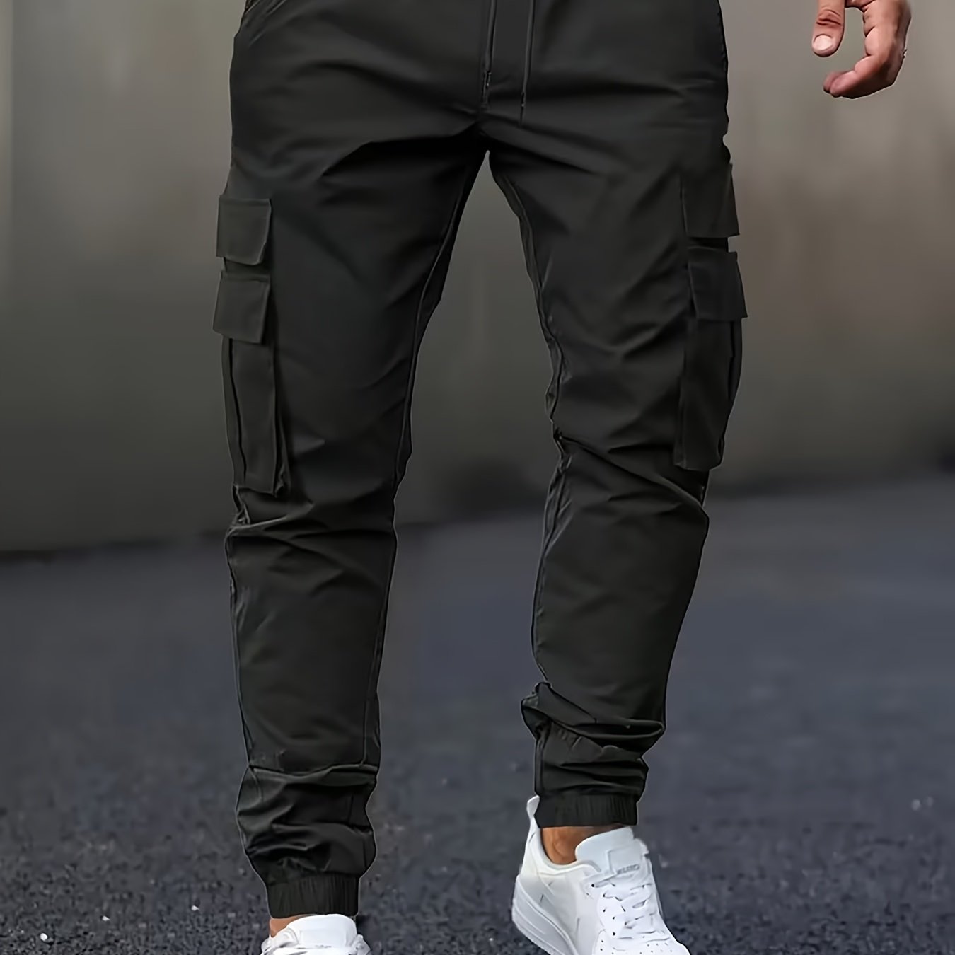 TEMU Pantaloni Cargo Joggers da , per l'Abbigliamento , Design Sportivo Outdoor con alla Caviglia, Essenziali /Inverno