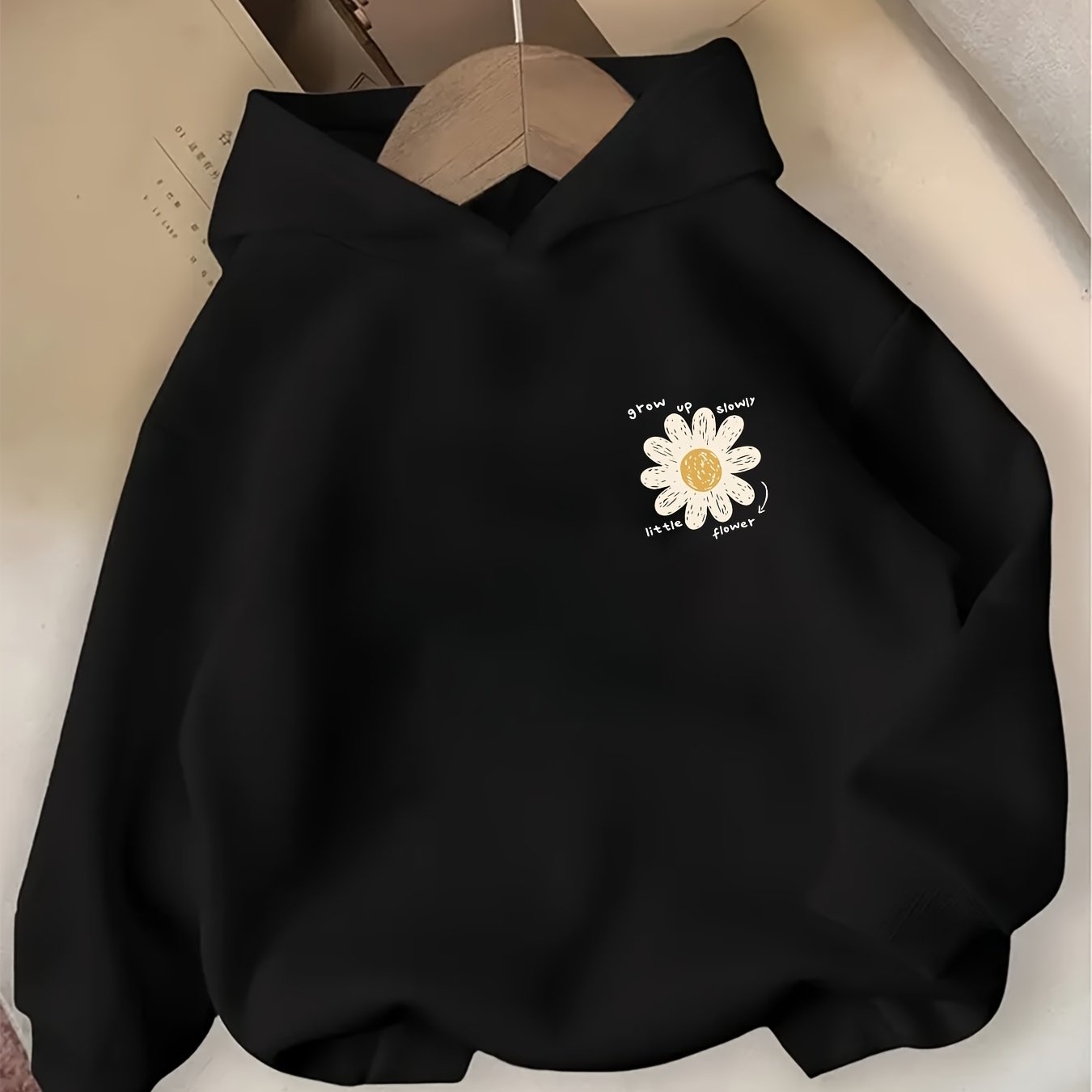 TEMU 2025 /fall Casual Hooded Sweatshirt For Girls