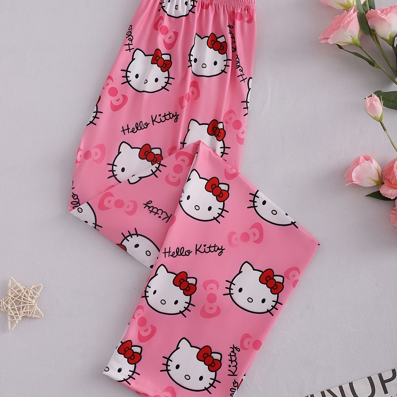 Women's Casual Sweet Cartoon Pajama Bottom