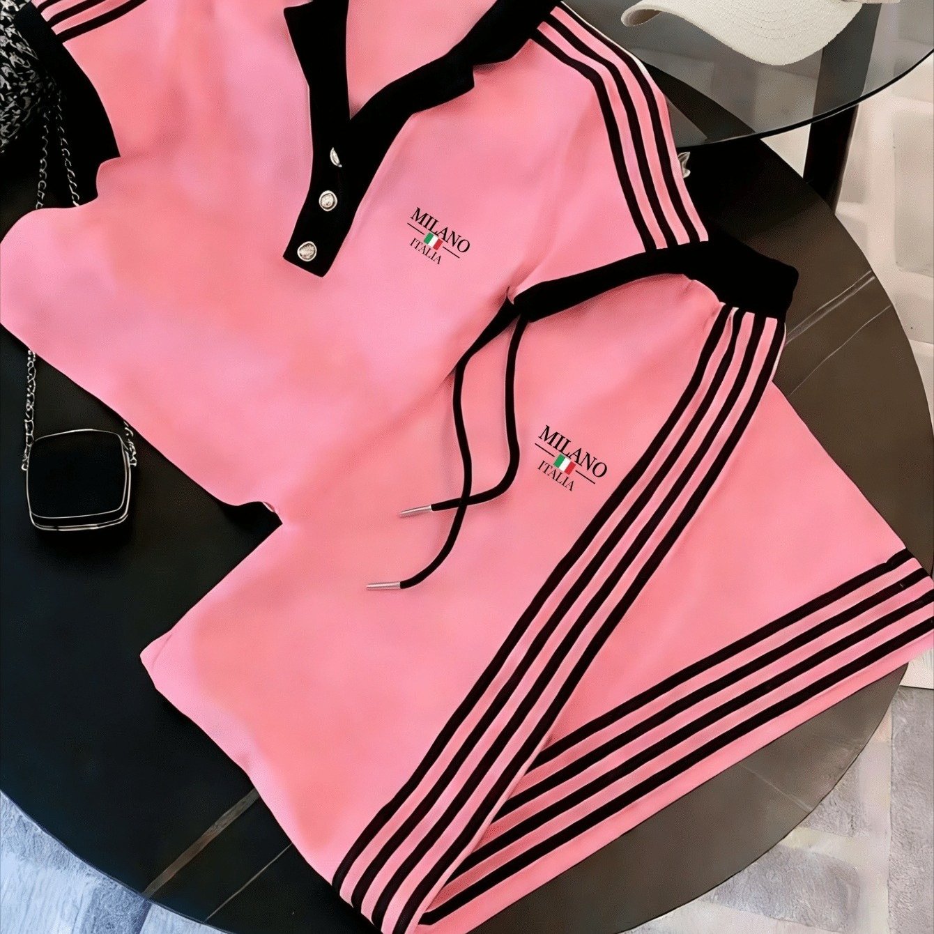 2026 Wear Set, Casual Summer Street Style Of Shirt And Trousers With Hat, Luxury Sports Wear For Men And Women, Perfect Gift For Any Occasion. Colors . Ideal Valentine's Day Gift. Valentine's Day Gift
