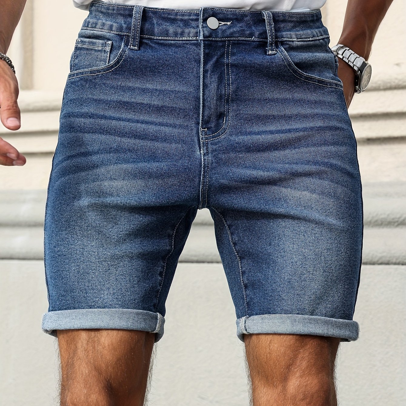 Men's Denim Stretch Shorts