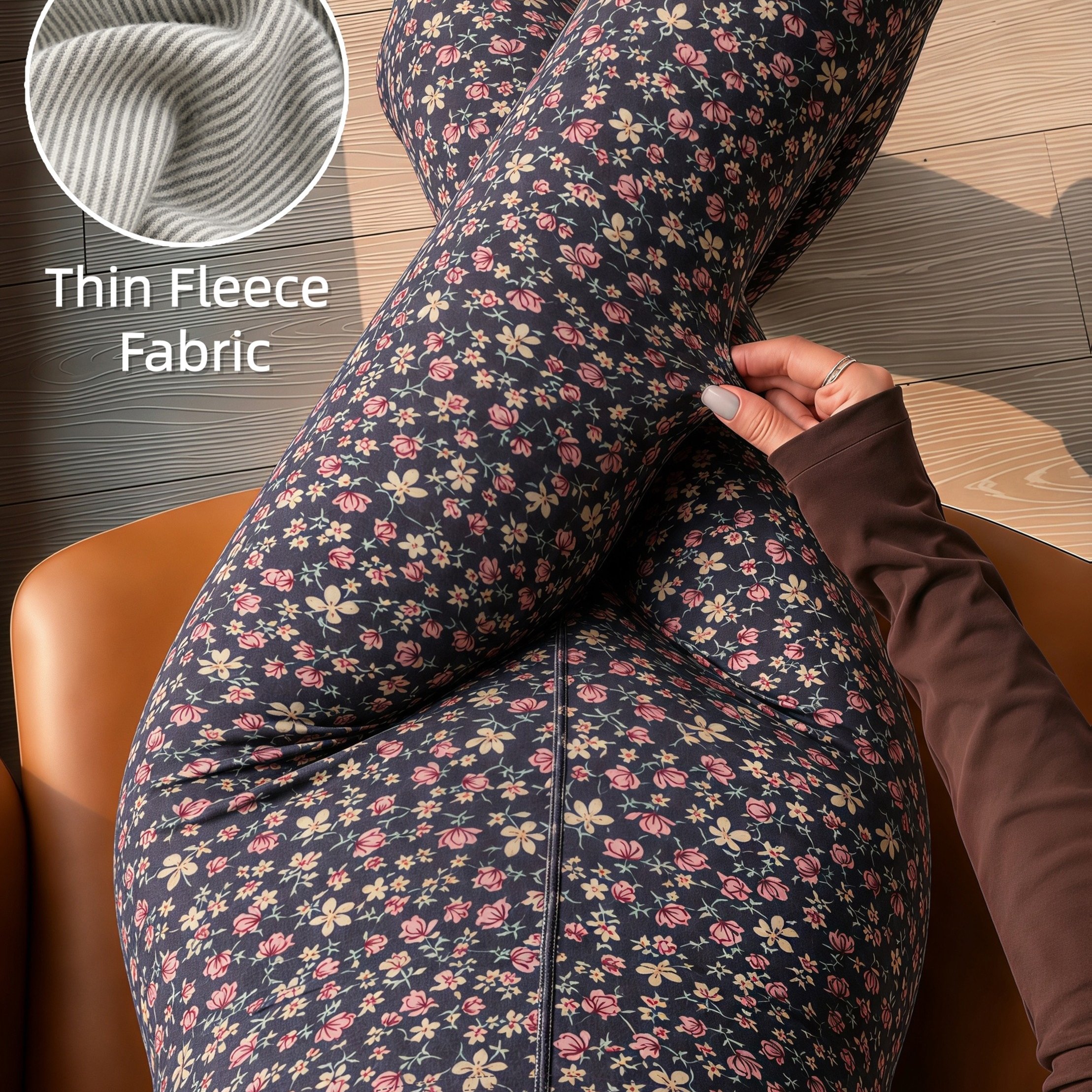 TEMU Leggings da donna piccoli con stampa , foderati in pile , , eleganti e , a vita , elasticizzati, aderenti, e , ideali per l' e l'inverno, per