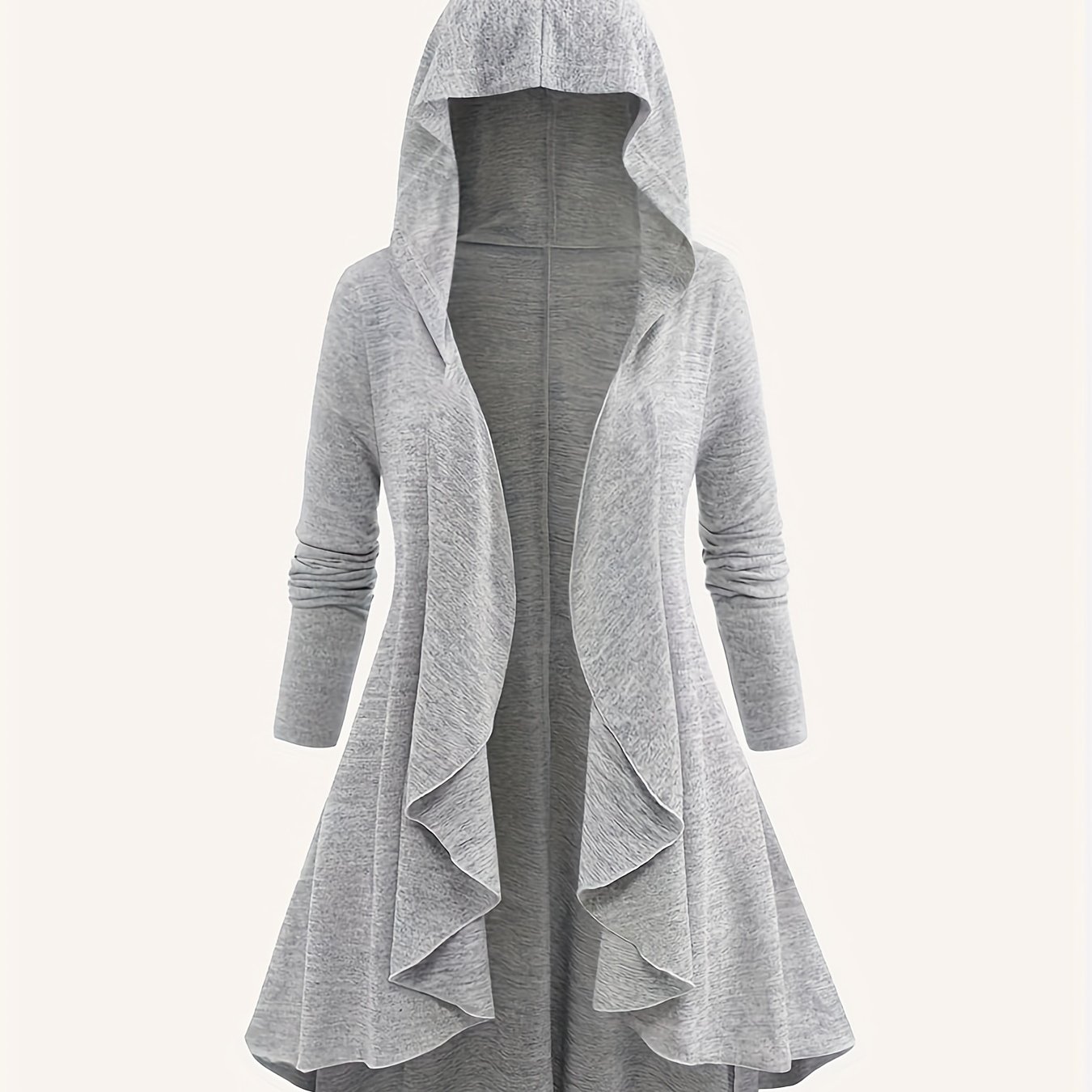 E-shop Damen Langarm Hoodie in Unifarben, für Freizeitkleidung