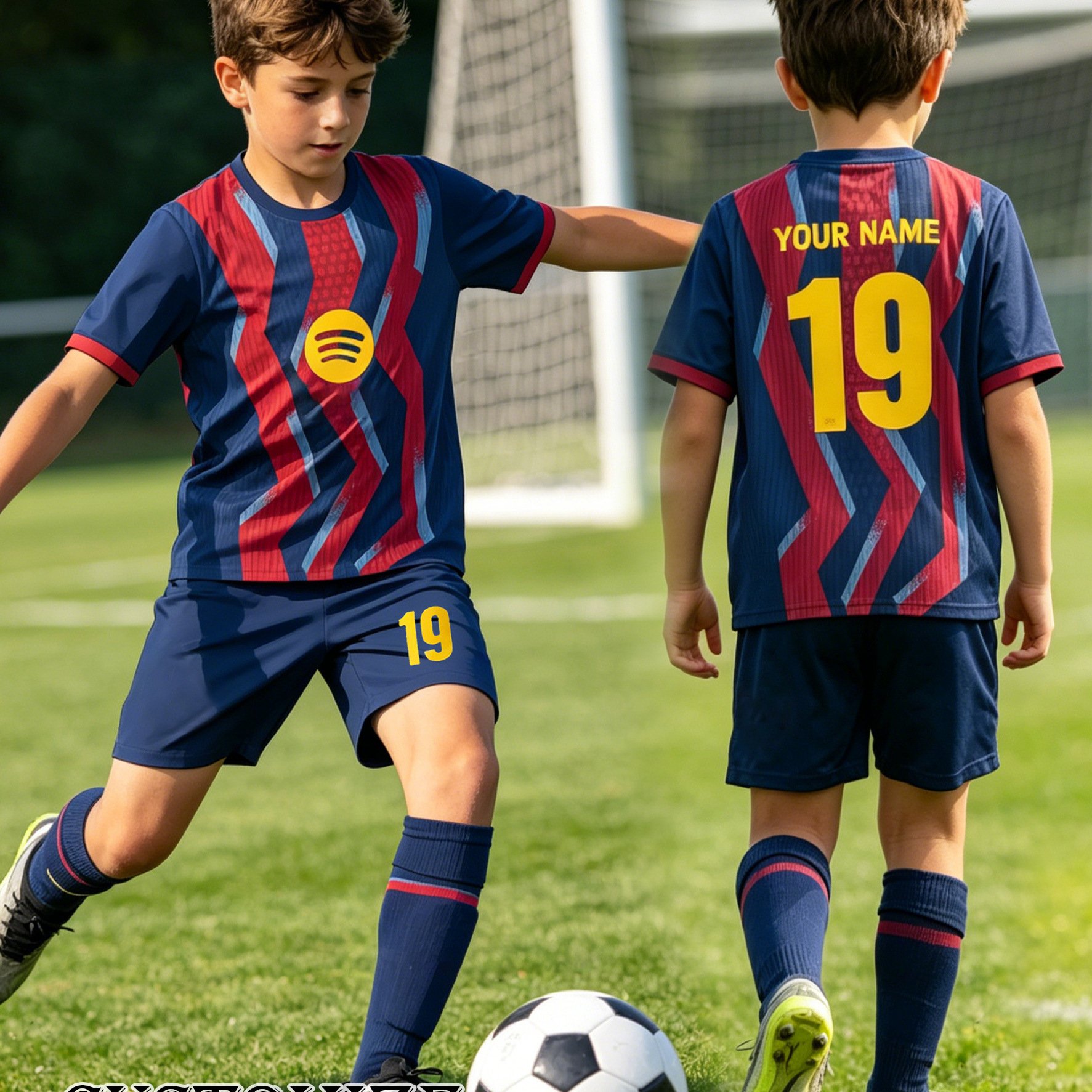 TEMU Personalized Soccer Jersey And Shorts Set, Quick-dry Breathable Athletic Wear, Soccer Jersey, Quick-dry Soccer Set, Athletic Wear, Soccer Team