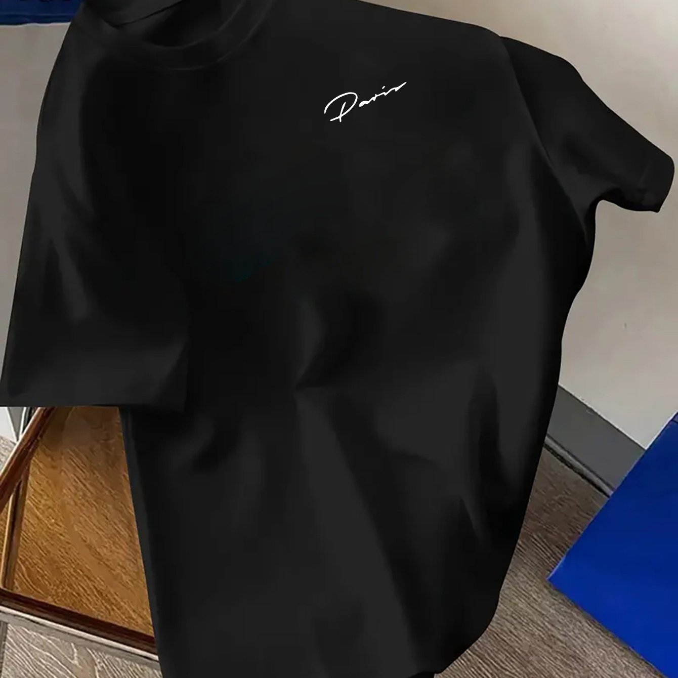 TEMU Men's Casual Crew Neck Short Sleeve T-shirt With Stylish 