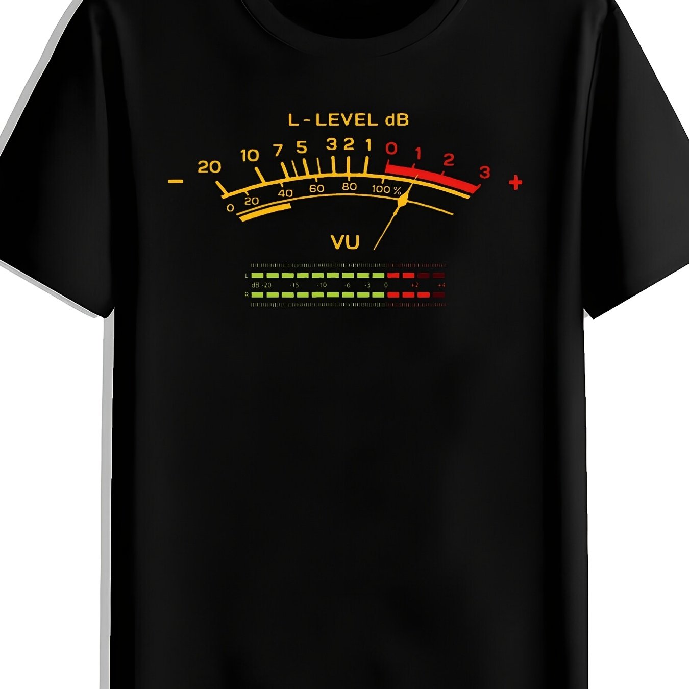 TEMU Men's Retro Graphic Tee Shows Featuring A Red And Yellow Dial Lightweight Shirt Perfect For Casual Wear And -unisex Holiday Gift Casual Outing