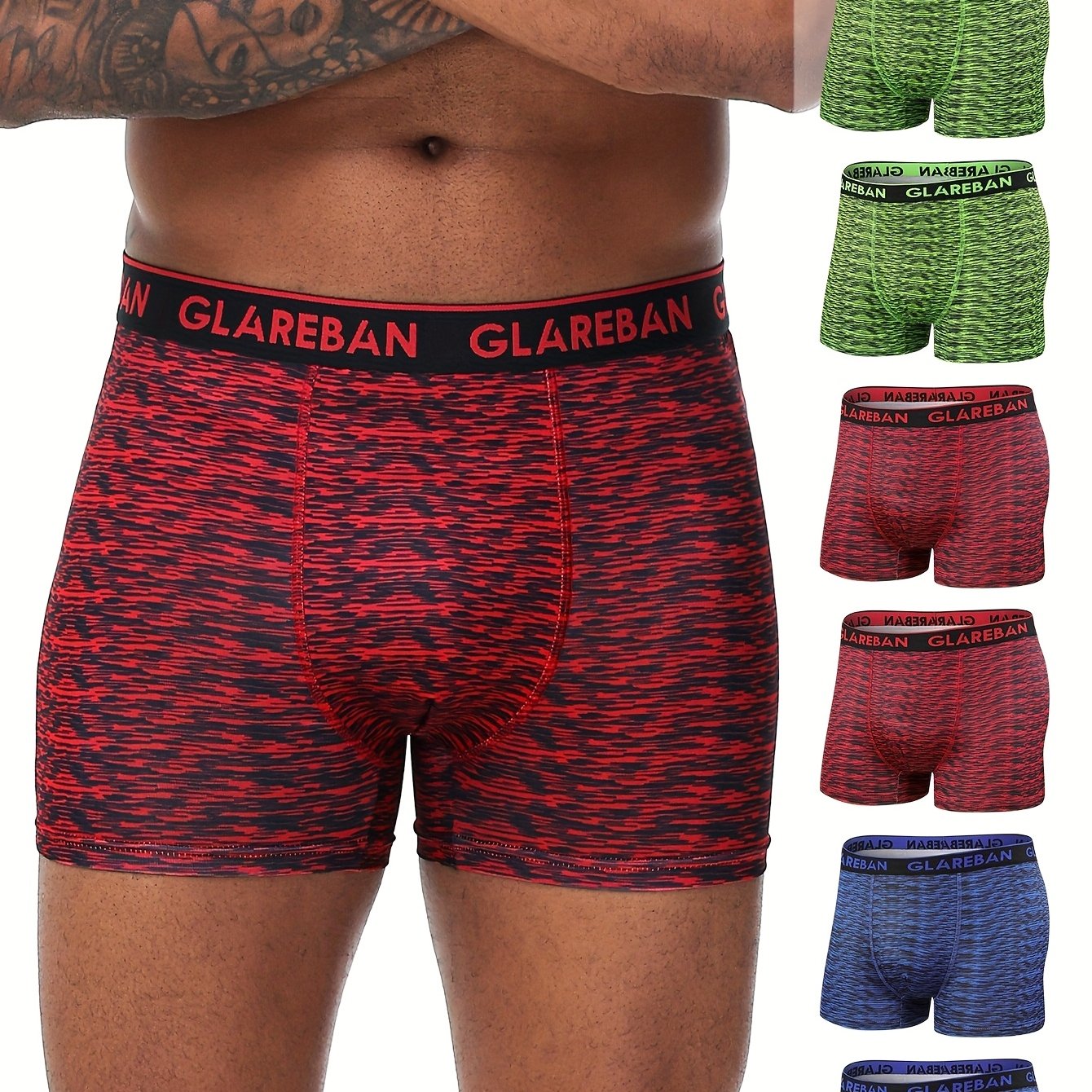 Image of 6pcs Pc Print Men Boxer Shorts Fashion Style Underwear Male Brand Boxer And Underpants For Homme Set Sports