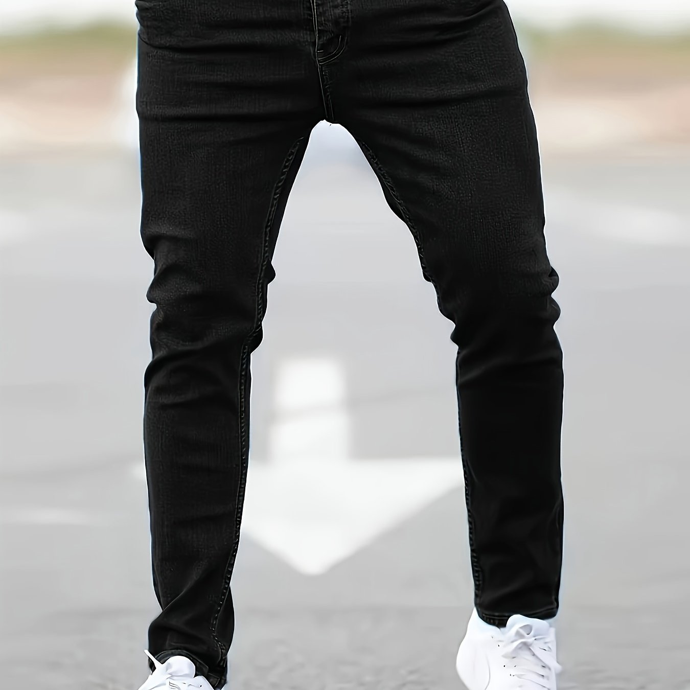 TEMU Slim Fit Pants, Jeans, For Business And Casual