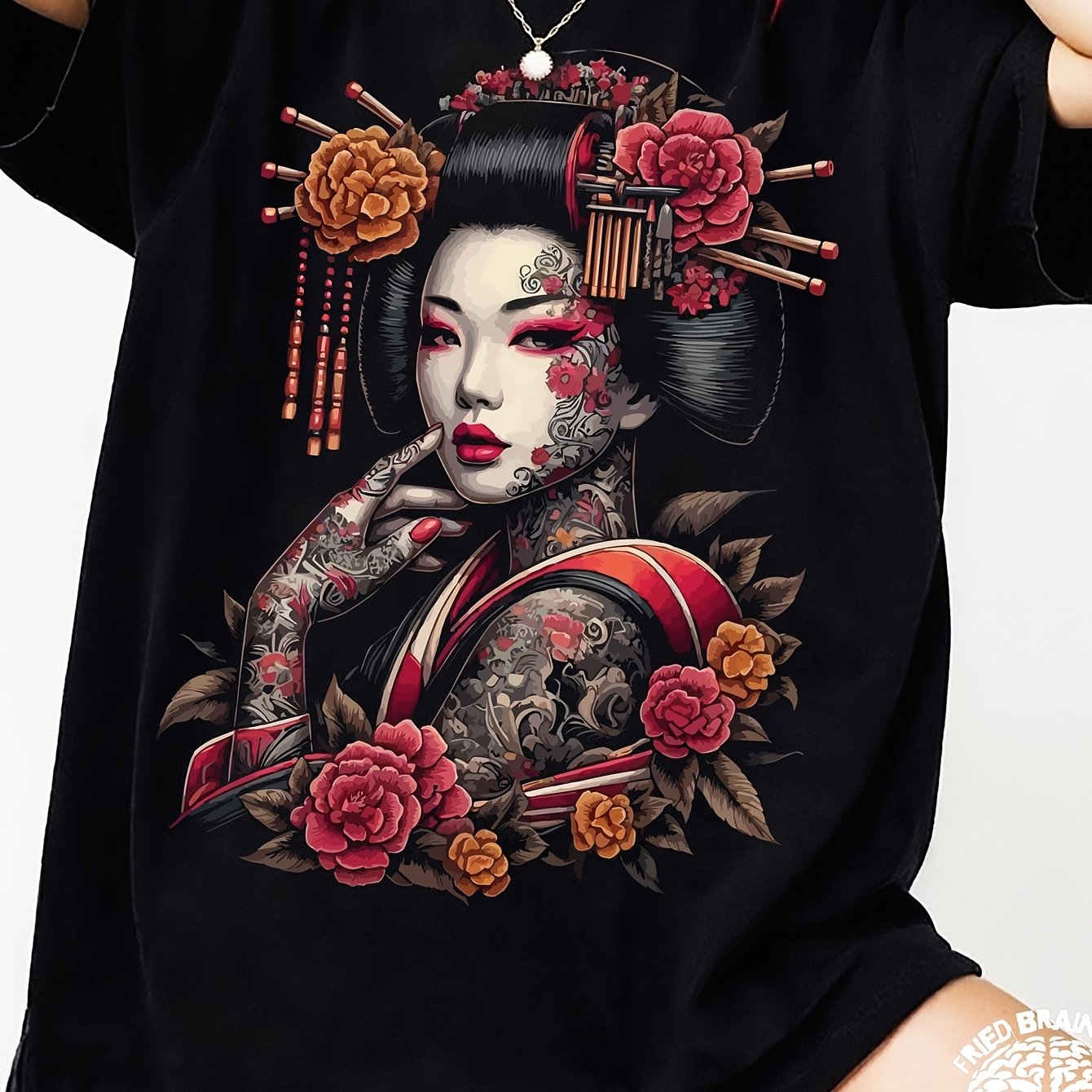 Japanese Geisha T-shirt Soft M L Xl 2xl 3xl