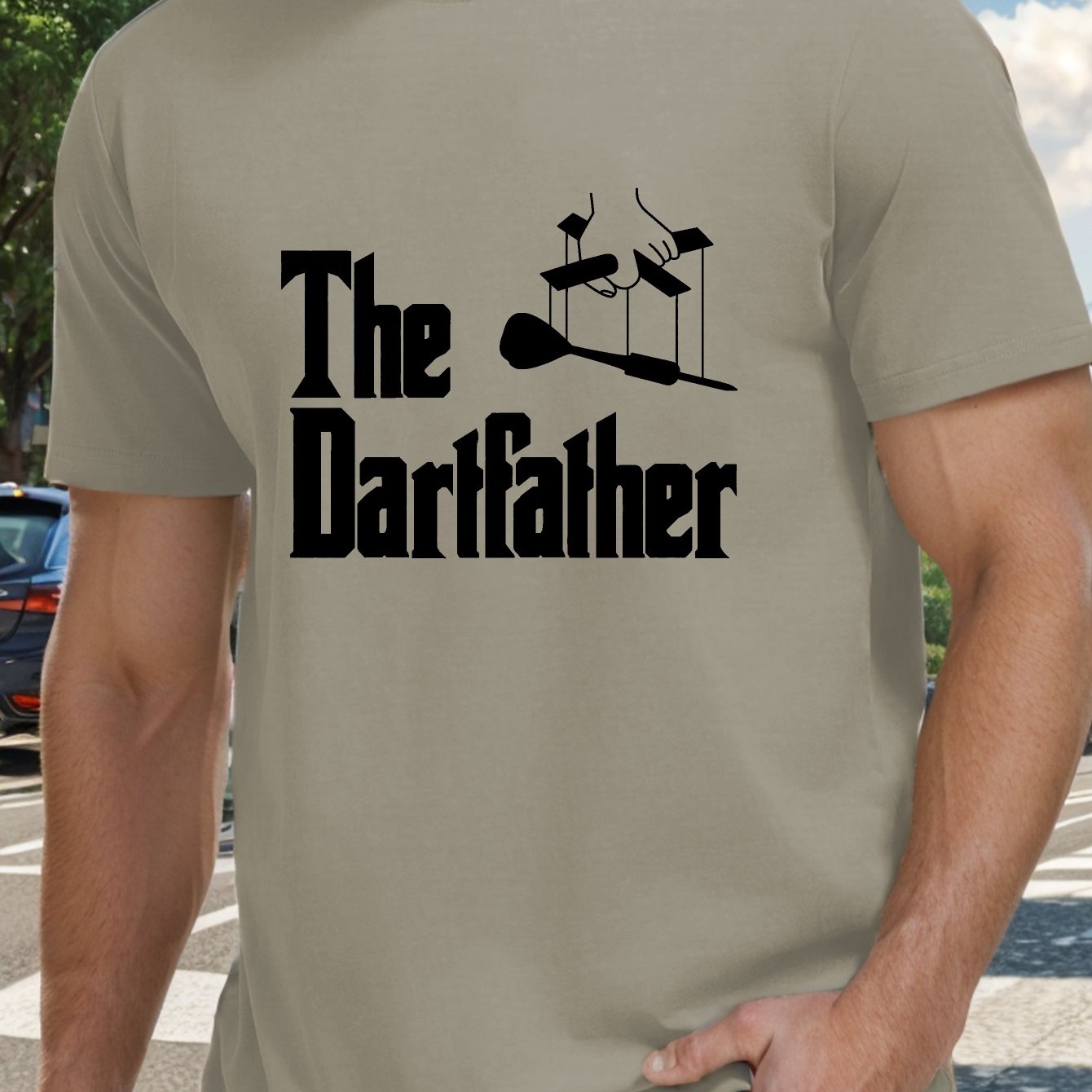 TEMU The Dart Father Men's Short Sleeve T-shirt Summer T-shirt Top