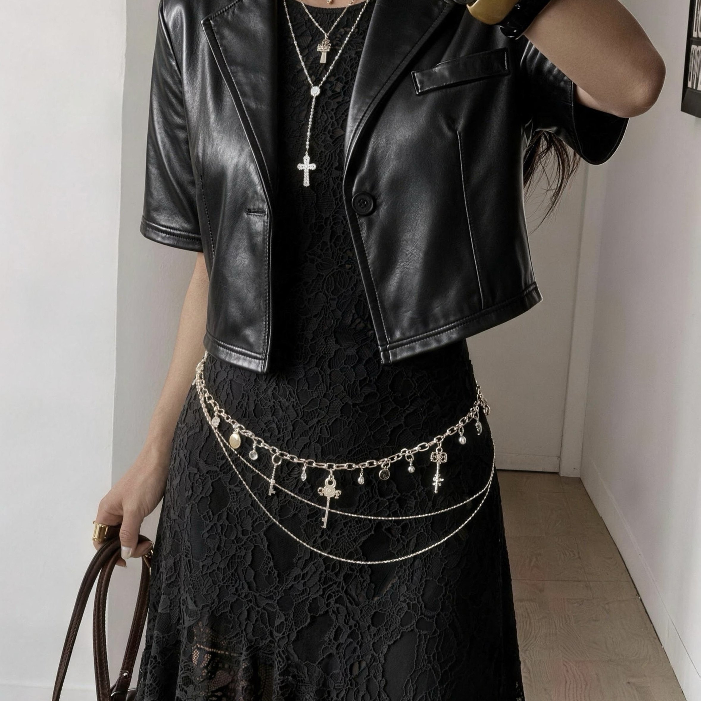 TEMU Giacca corta da donna elegante con , , lavabile in lavatrice, capispalla casual per il tragitto lavorativo, adatta a