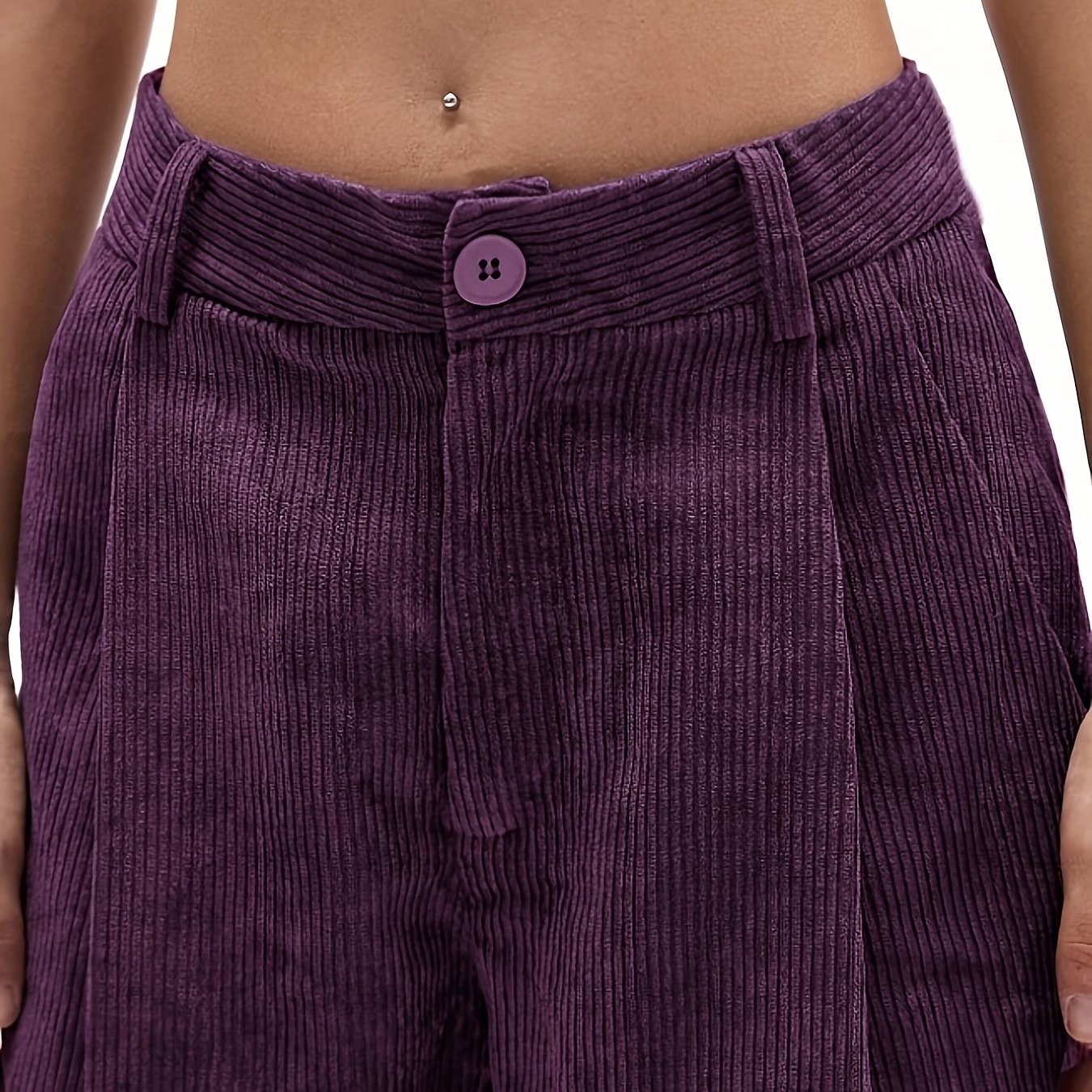 TEMU Coupe petite. Nouveau pantalon droit décontracté vintage pour femme, style velours , pour , et l'hiver