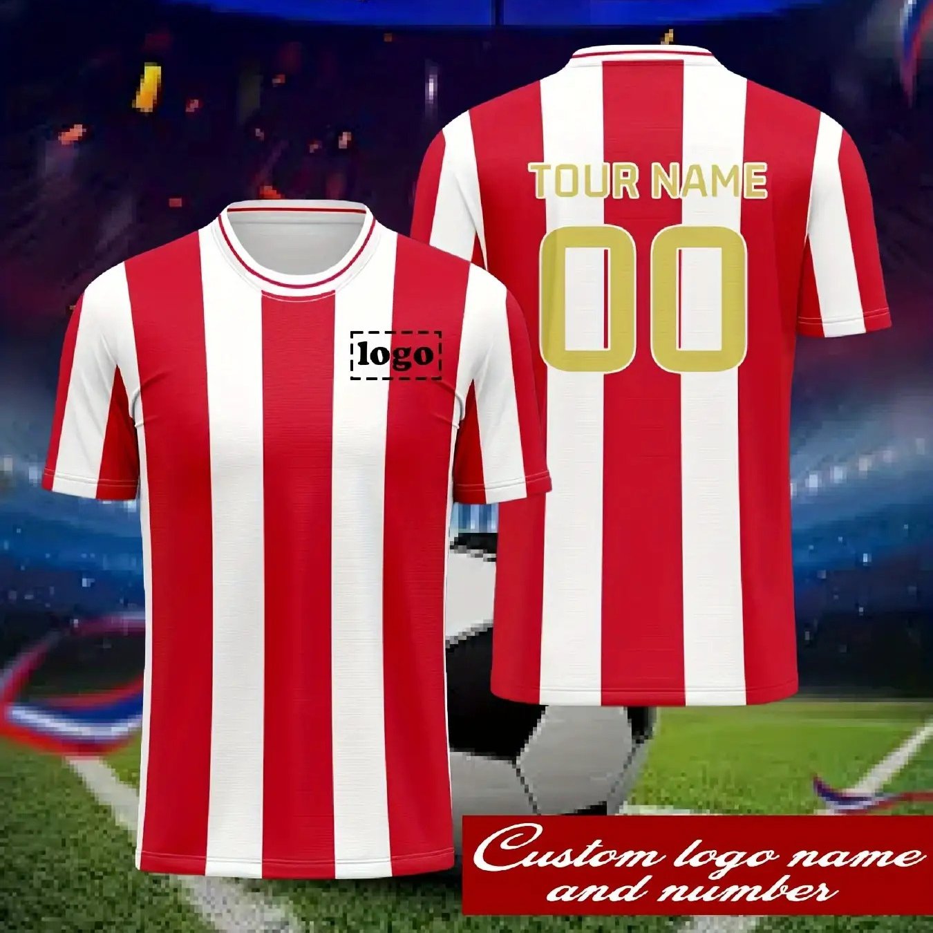 TEMU Camisetas personalizadas para hombre y - Personalizadas con y número, camisetas de cuello , ideales para deportes de equipo, entrenamiento de