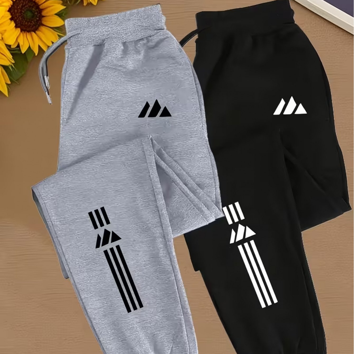 Men's Athletic Joggers Sweatpants With Ankles & Elastic Waistband - Loose Fit Polyester Knit Pants Suitable For Gym, Casual Wear, - Use, Machine Washable Gym Pants For, Travel, Everyday