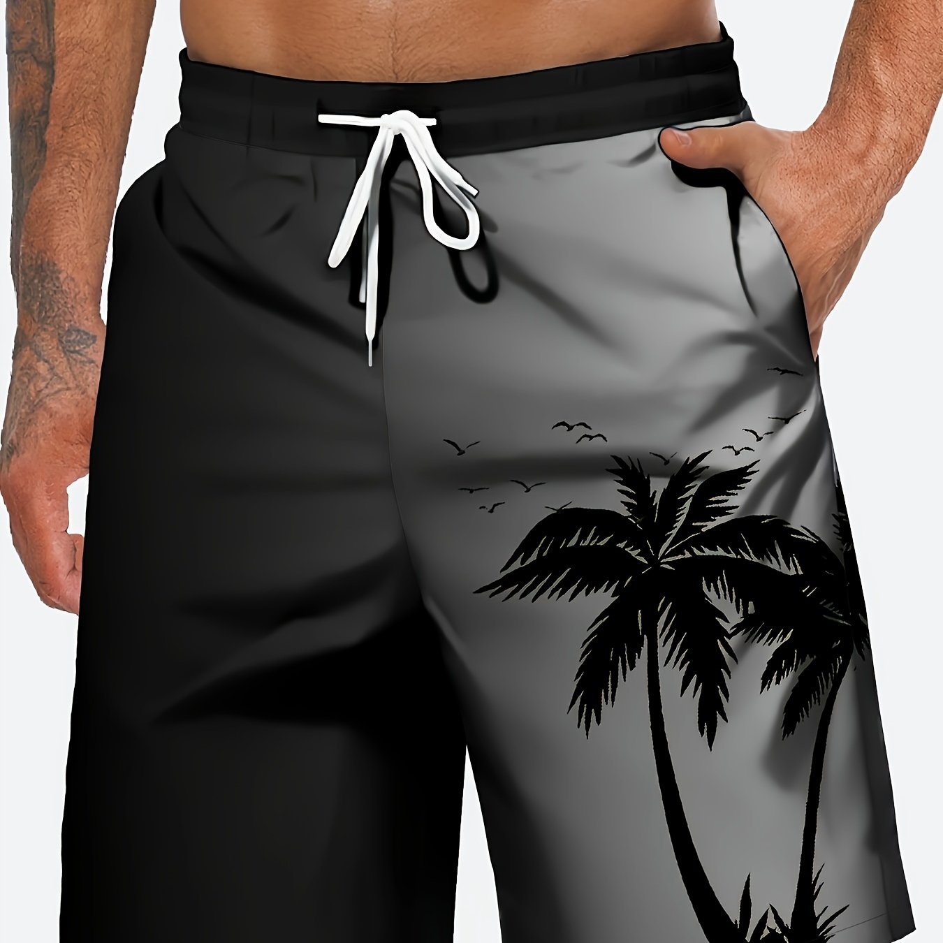 TEMU Nouveau ! Shorts de Plage Cool et Créatifs, Pantalons Décontractés 3D Imprimés pour l'Été, Tendance et Confortables pour les Vacances à Hawaï ou
