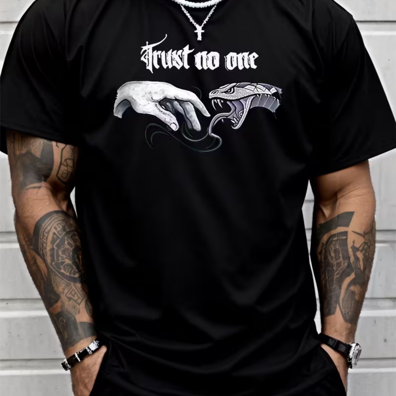 TEMU Men's No 1 Graphic T-shirt - Urban Street Style, Soft And Breathable, 100% Polyester Fiber, Print Design, Round Neck, Short Sleeve Summer Shirt,