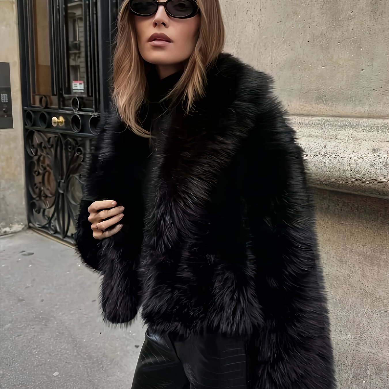 Image of New Autumn/winter Coat - Elegant Lined Winter Coat, Soft Warm Short Jacket, Machine Washable Solid Color Outerwear