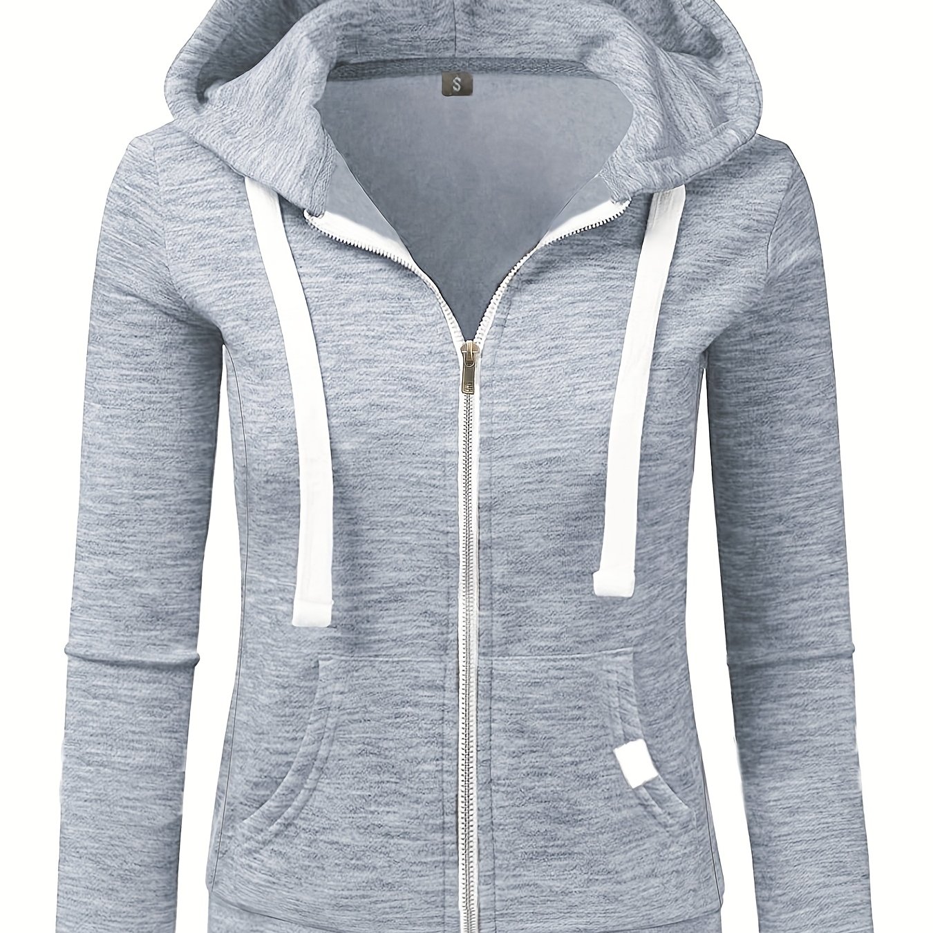 Image of European And American Trade Cross-border New Sweater Cardigan Zipper Women's Hoodie With Pockets
