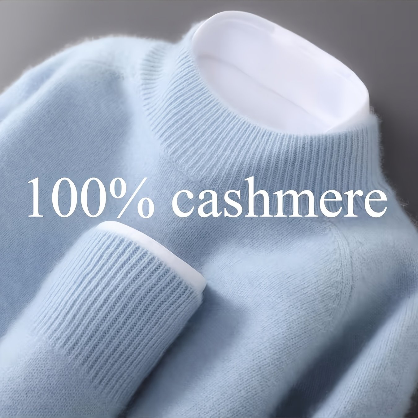 TEMU Men's Semi High Neck Solid Color High-quality Long Sleeved Base, Anti Pilling Versatile Sweater, Knitted Sweater, Outdoor Sports Sweater For Men