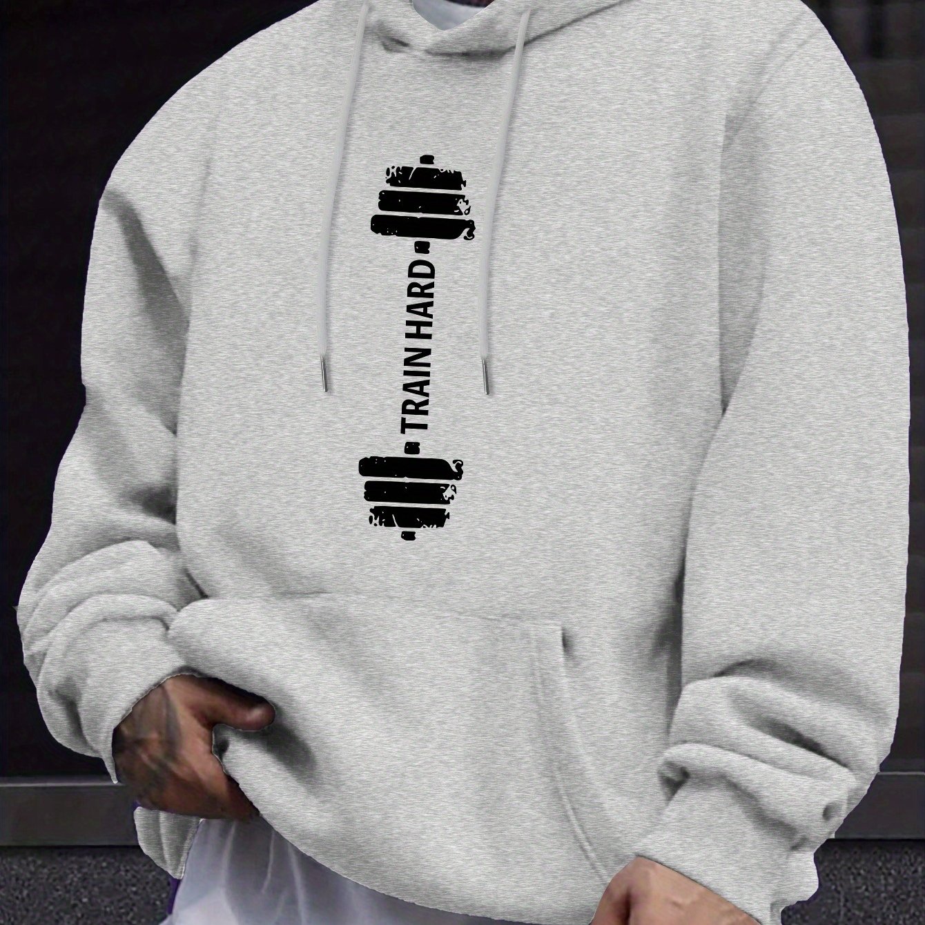 TEMU Sudadera Cómoda para Hombres - Larga de Moda, Jersey Casual con Bolsillo para Otoño e Invierno, elegante, versátil e ideal para a día