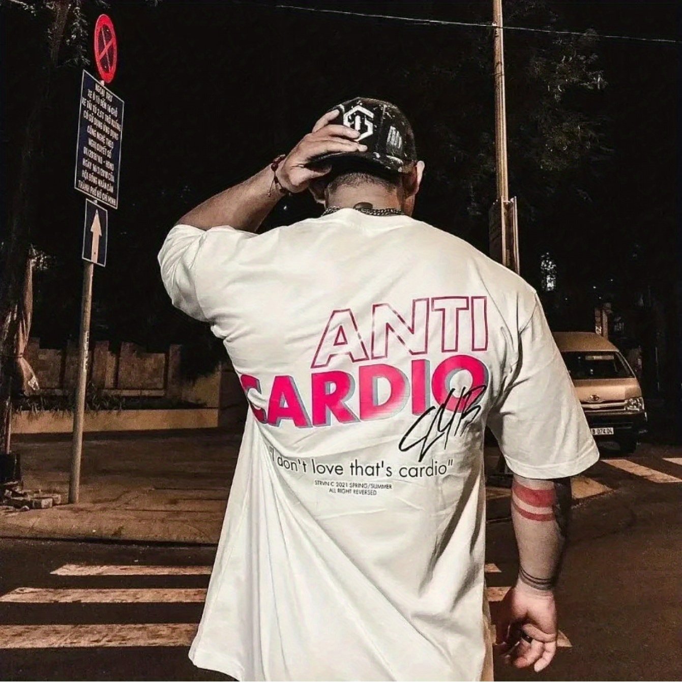 Image of 2025anti Cardio Cotton Gym Male Training Workout T-shirt High-quality Y2k Harajuku Men Women T-shirt Free Delivery