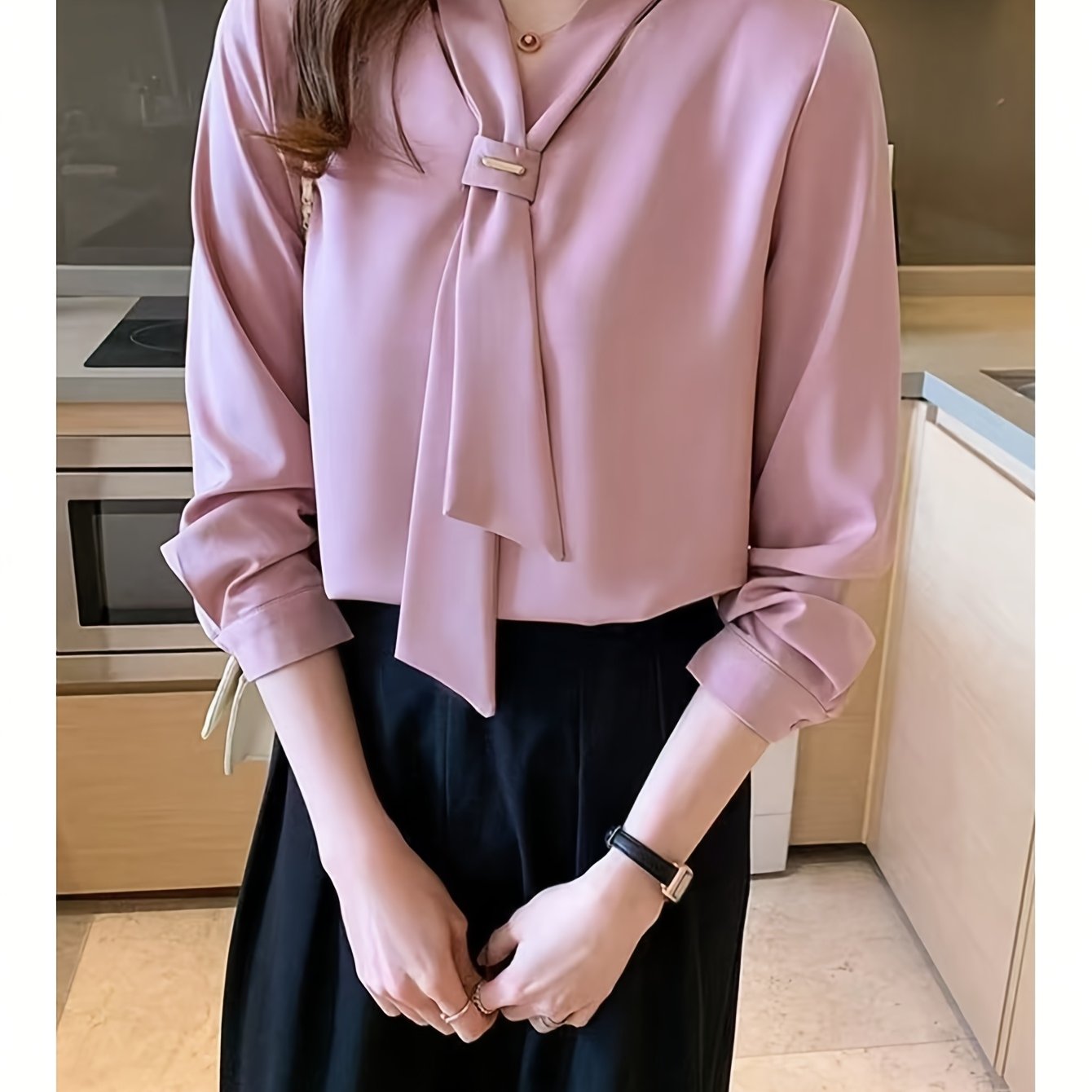 TEMU Women' Color Casual Everyday T-shirt