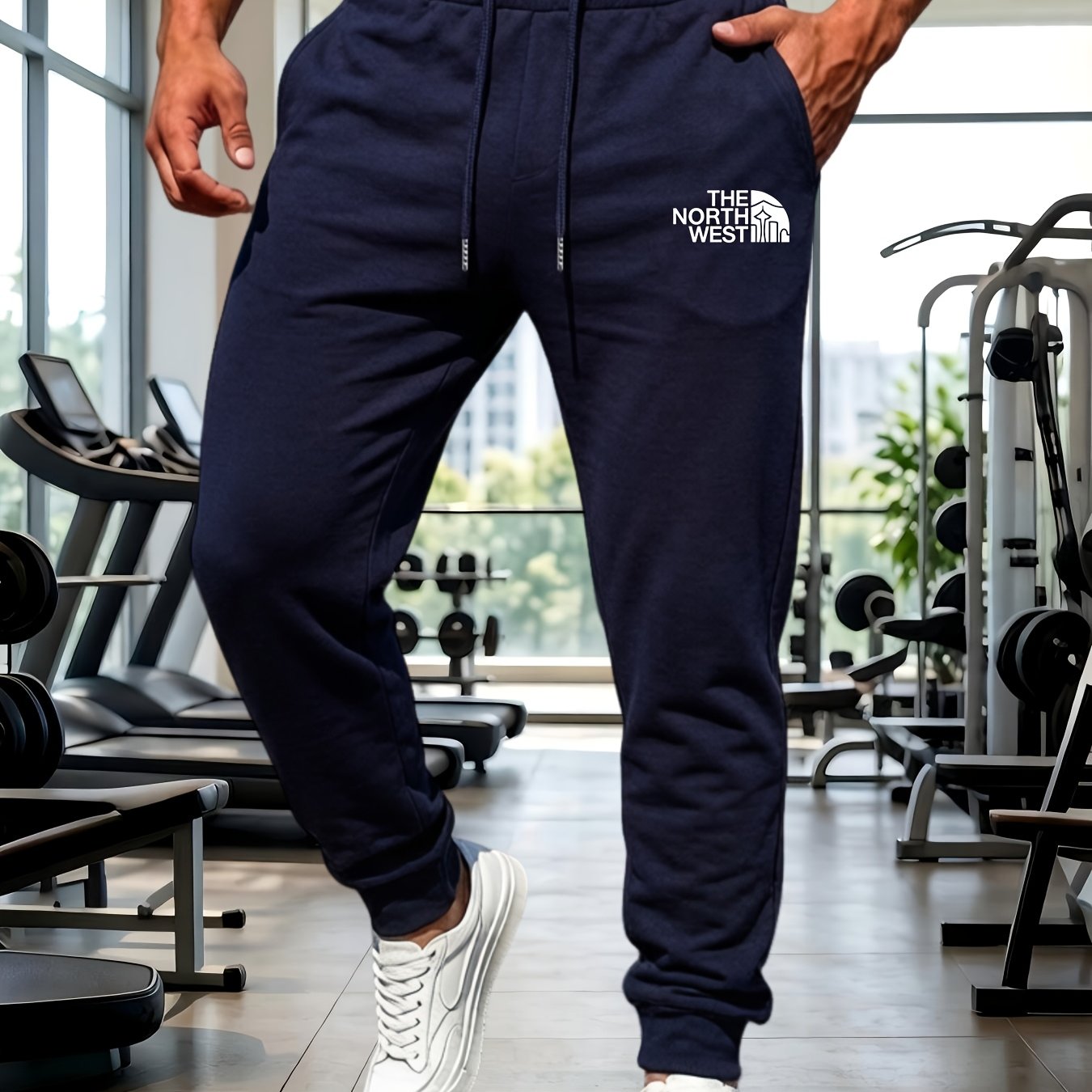 TEMU Pantaloni da qualit� | Pantaloni della tuta sportivi casual da con a polsino, vestibilit� per fitness e , stile