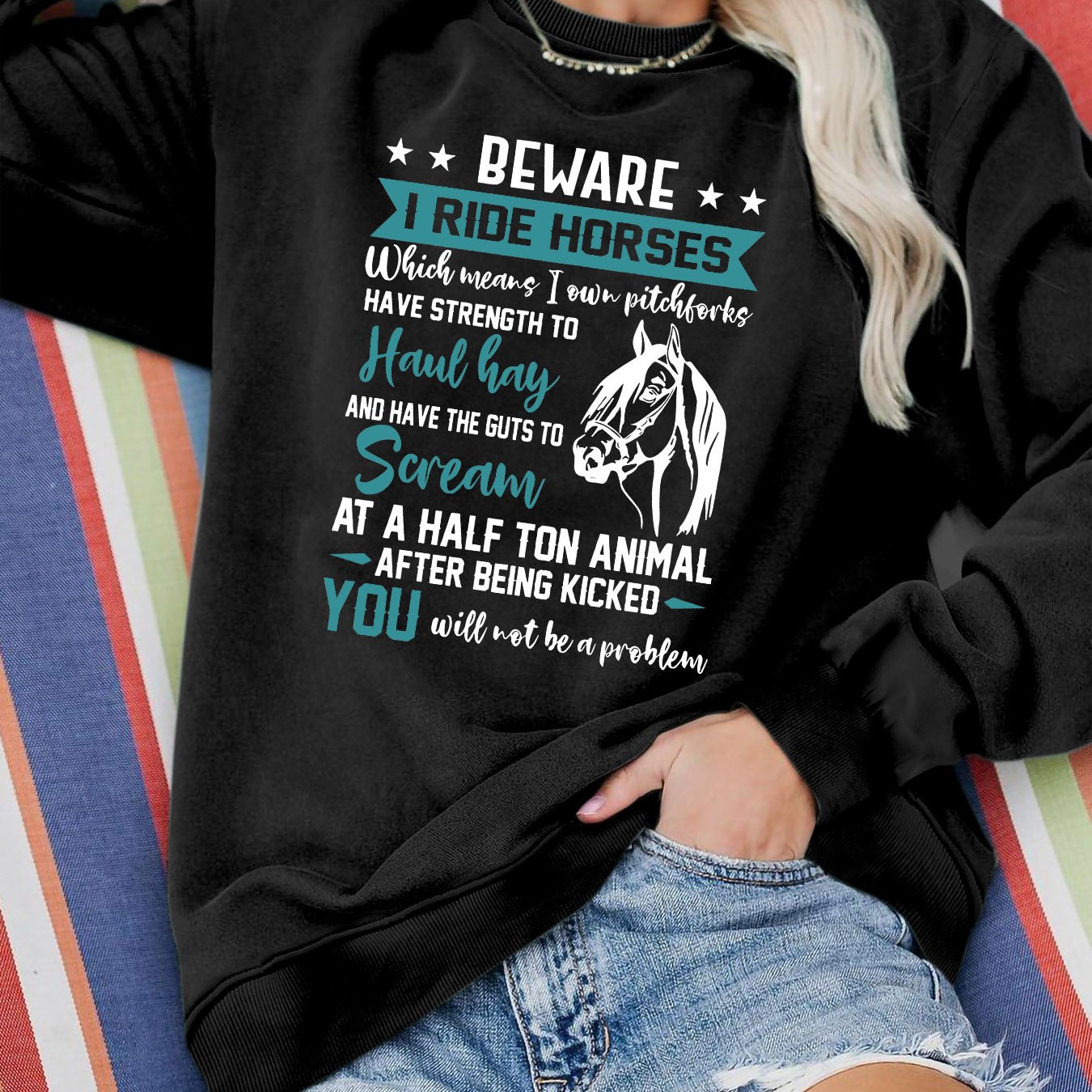 TEMU Graphic Print Sweatshirt, Crew Neck Casual Sweatshirt For Fall & Spring, Women's Clothing