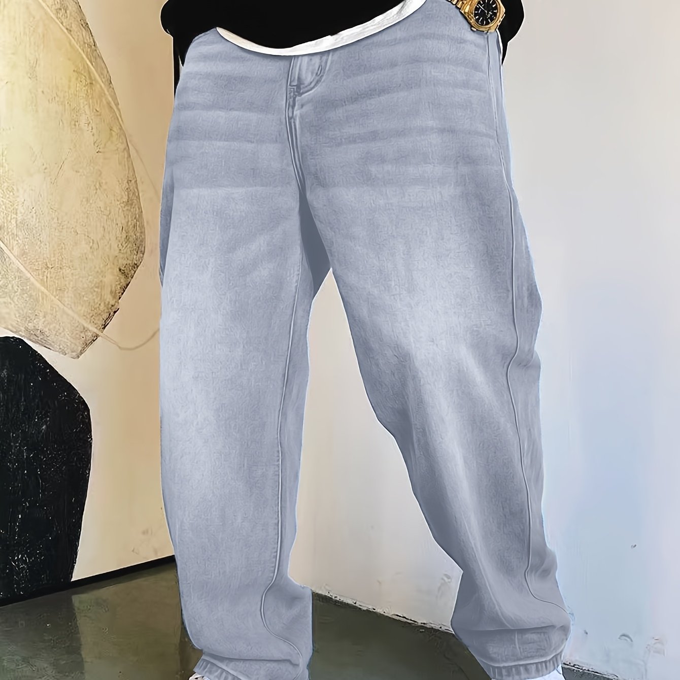 1pc Y2k Retro Acid Wash Jeans Casual Leisure All-match Suitable For Outdoor Men's Jeans