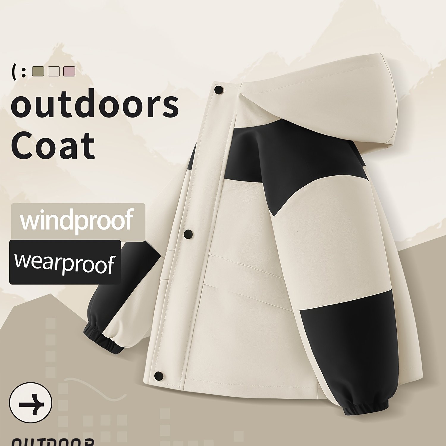 TEMU 1pc, Boys' Jacket, Autumn/winter Style, Trendy, Fashionable Wear, Outerwear, Outdoor Activities, Running, Sports, Lightweight, Wear-resistant,