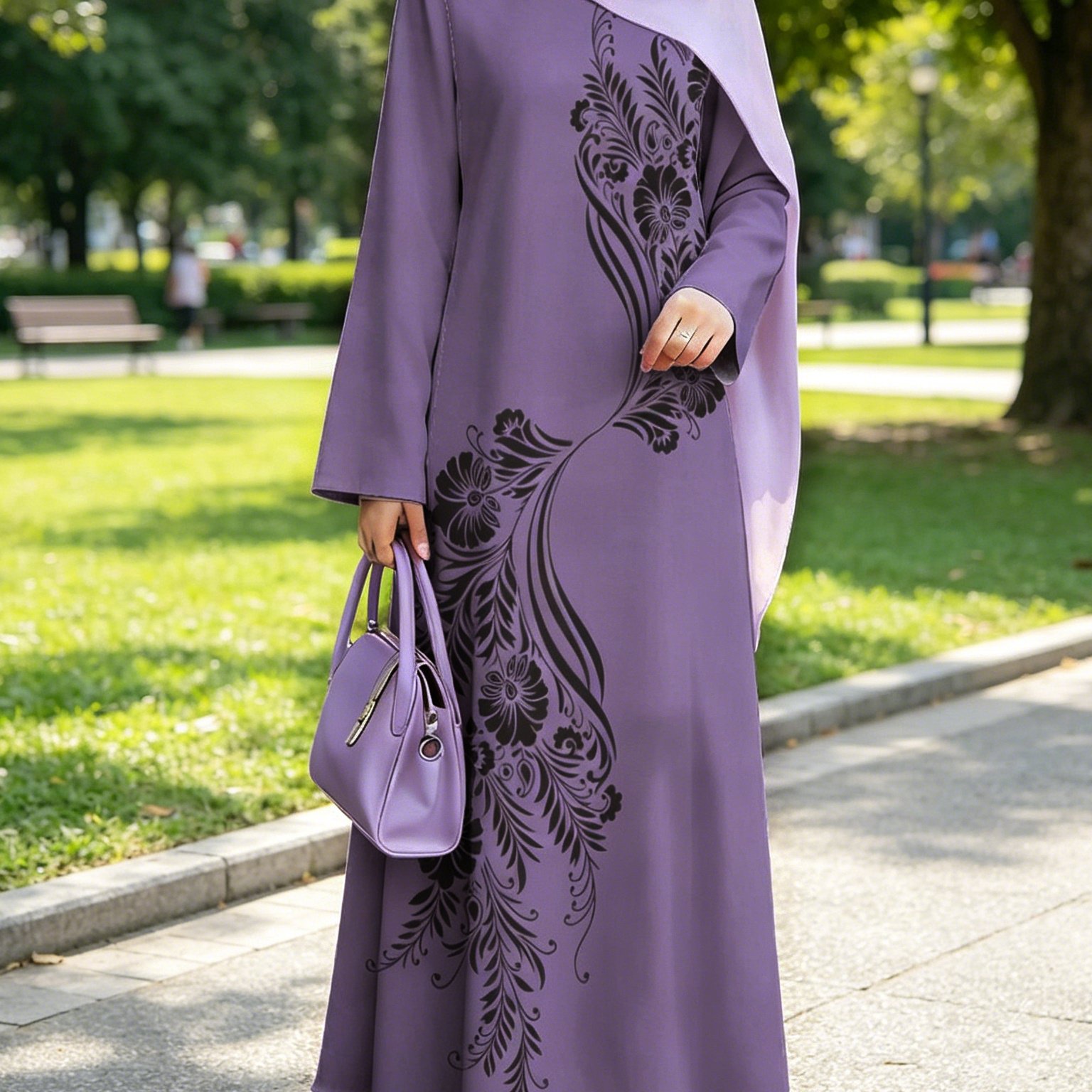 TEMU Women's Dress Arrives: Women's Dress, Classic Loose Fit, Middle Eastern Traditional Robe, Elegant Long Dress, Long Abaya. Restores The Of Middle