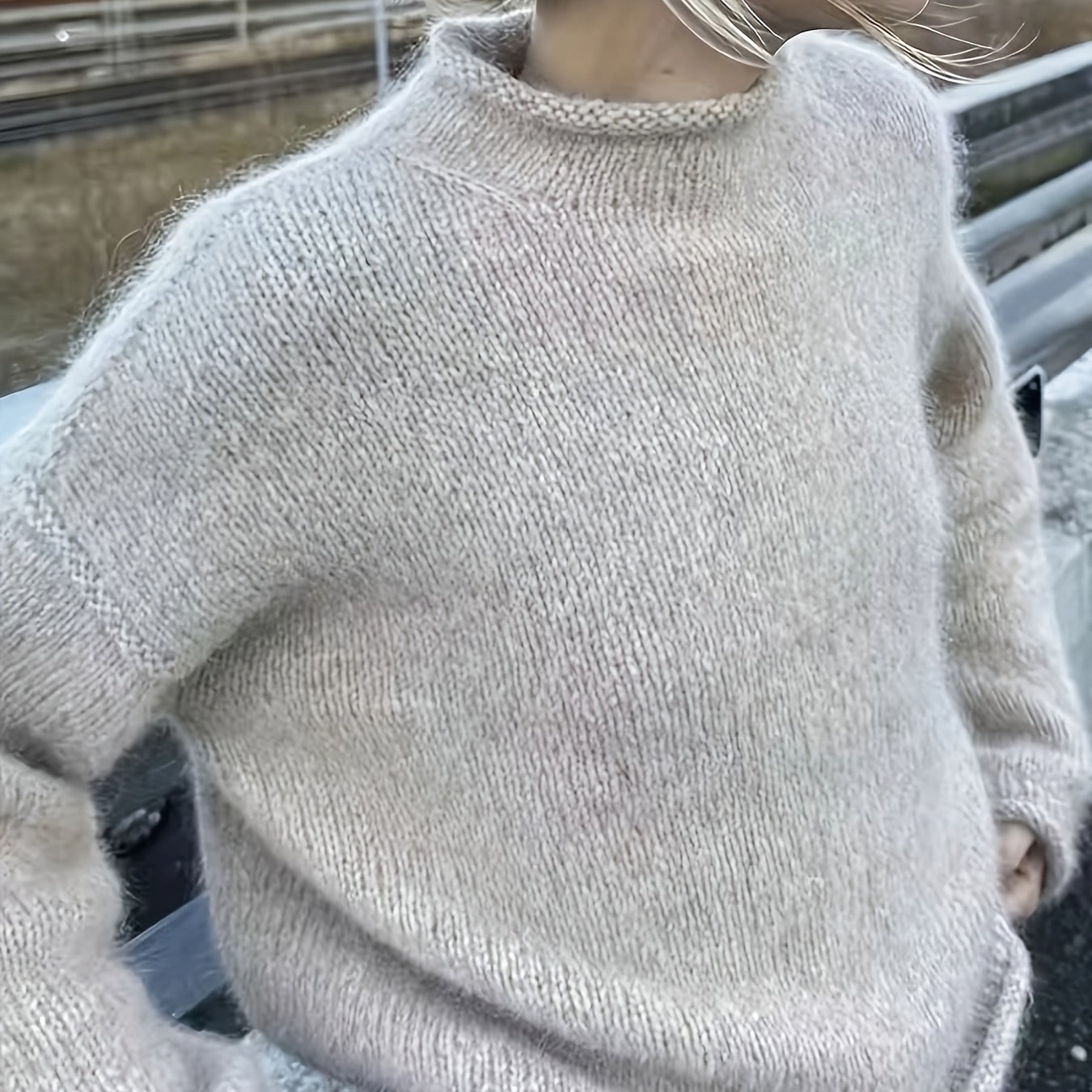 Image of Soft Comfortable Women's Turtleneck Sweater, Autumn Winter Casual Elegant Women's Top, Fashion Women's Clothing, Solid Easy Versatile Sweater