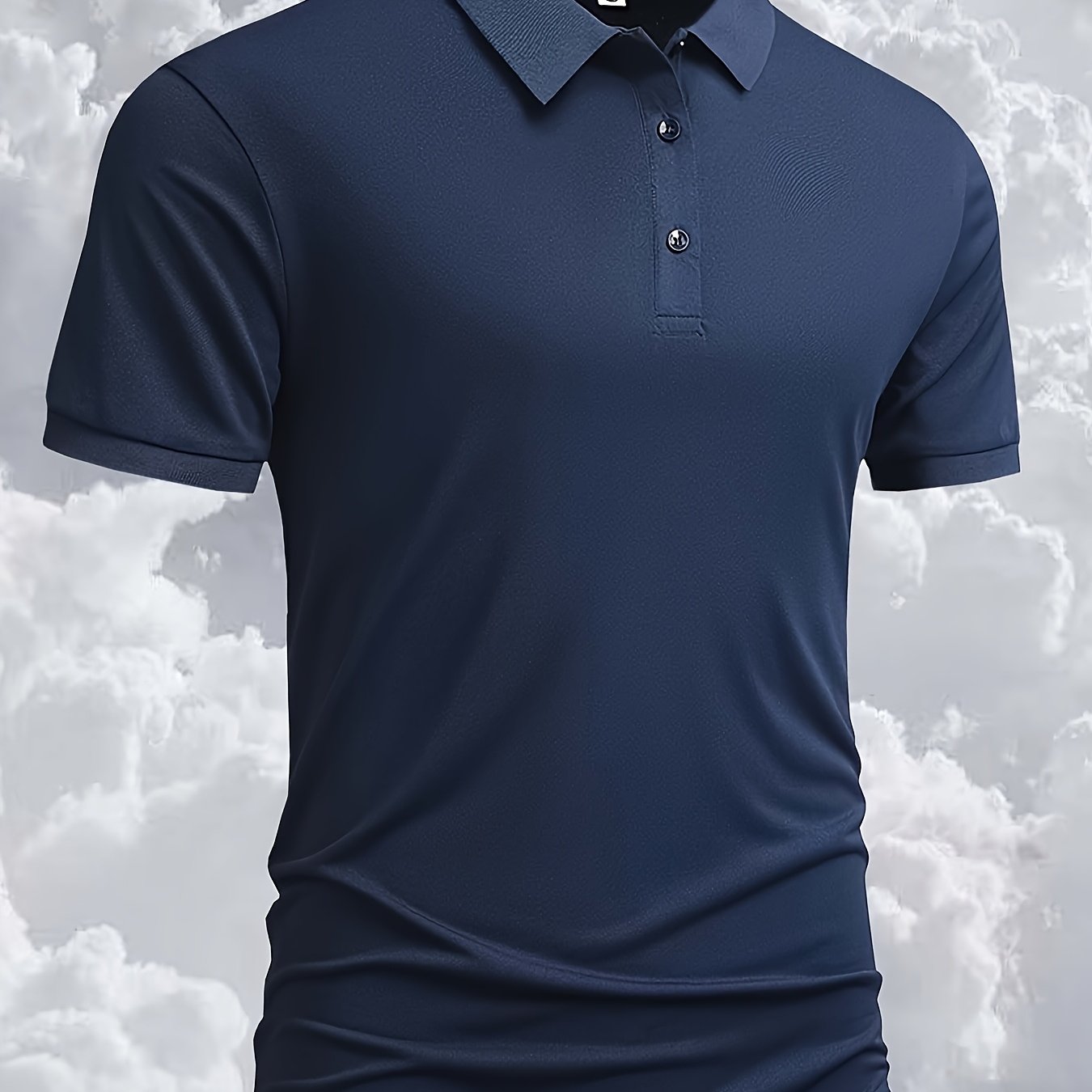 TEMU In 5 Colors. Men's Collarless Shirt, With A Solid , At The Collar, Made Of Soft Knitted Fabric. Suitable For Summer Outdoor Activities, Daily ,
