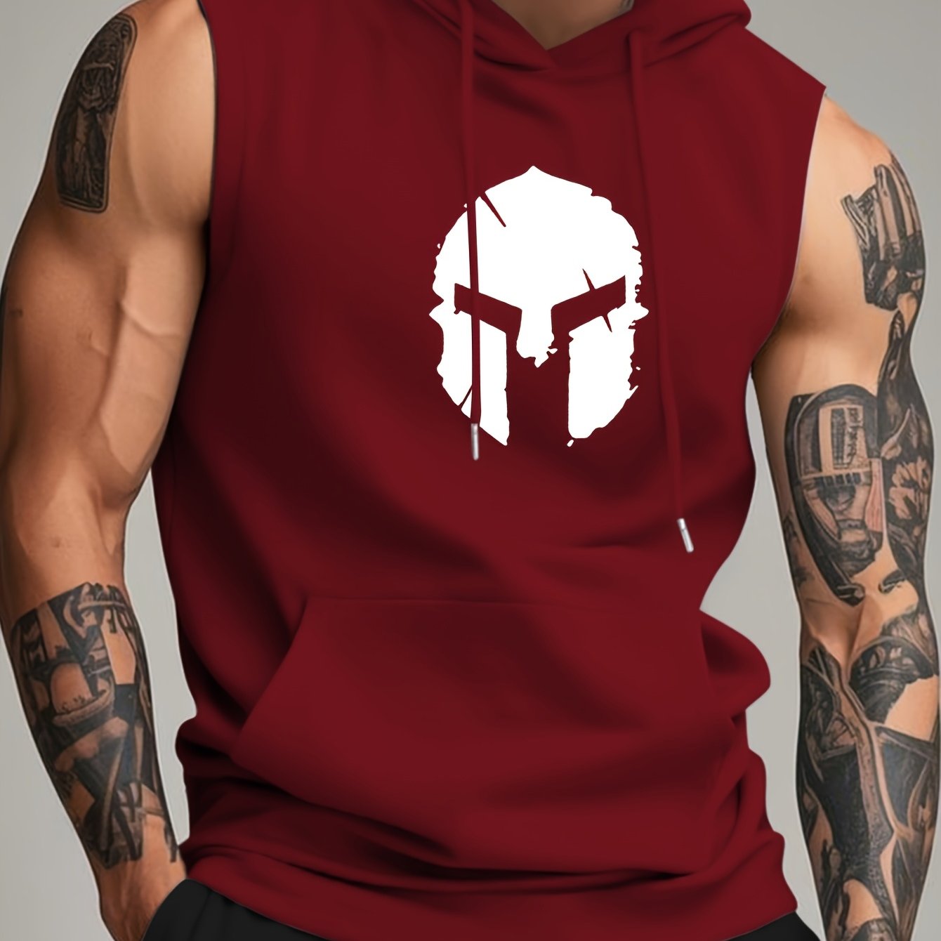 TEMU Y29k Chicago Los Angeles Boston Spring Summer Autumn Trendy Vacation Elastic Sports Casual Multi Color Hooded Tank Top Men's Clothing