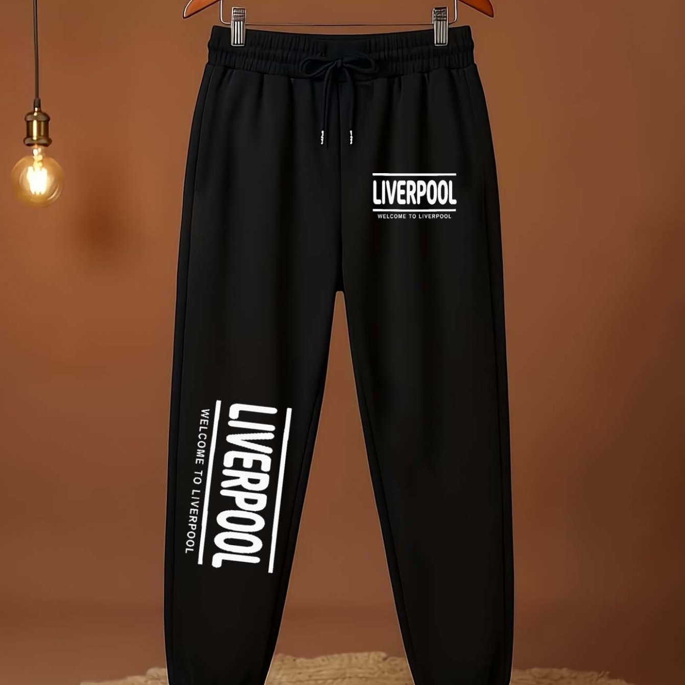 TEMU Men's Casual Sweatpants With A "" Letter Print, Breathable Athletic Pants For Outdoor Sports And Fitness, A Gift Suitable For A Boyfriend